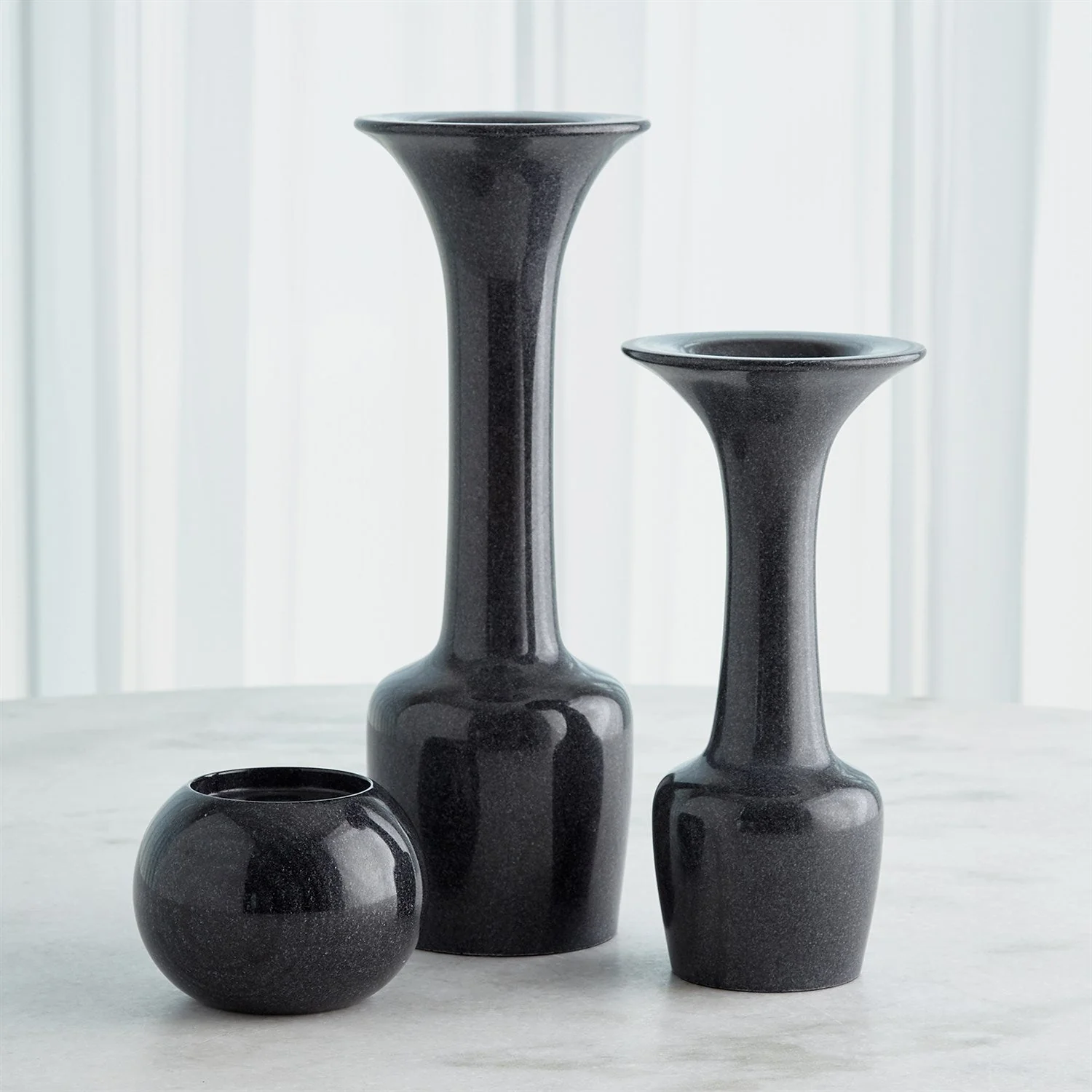 Global Views Globe Candle Holder - Black - Image 8