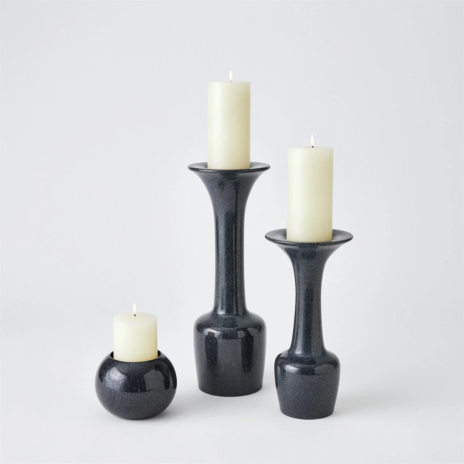 Global Views Globe Candle Holder - Black - Image 9