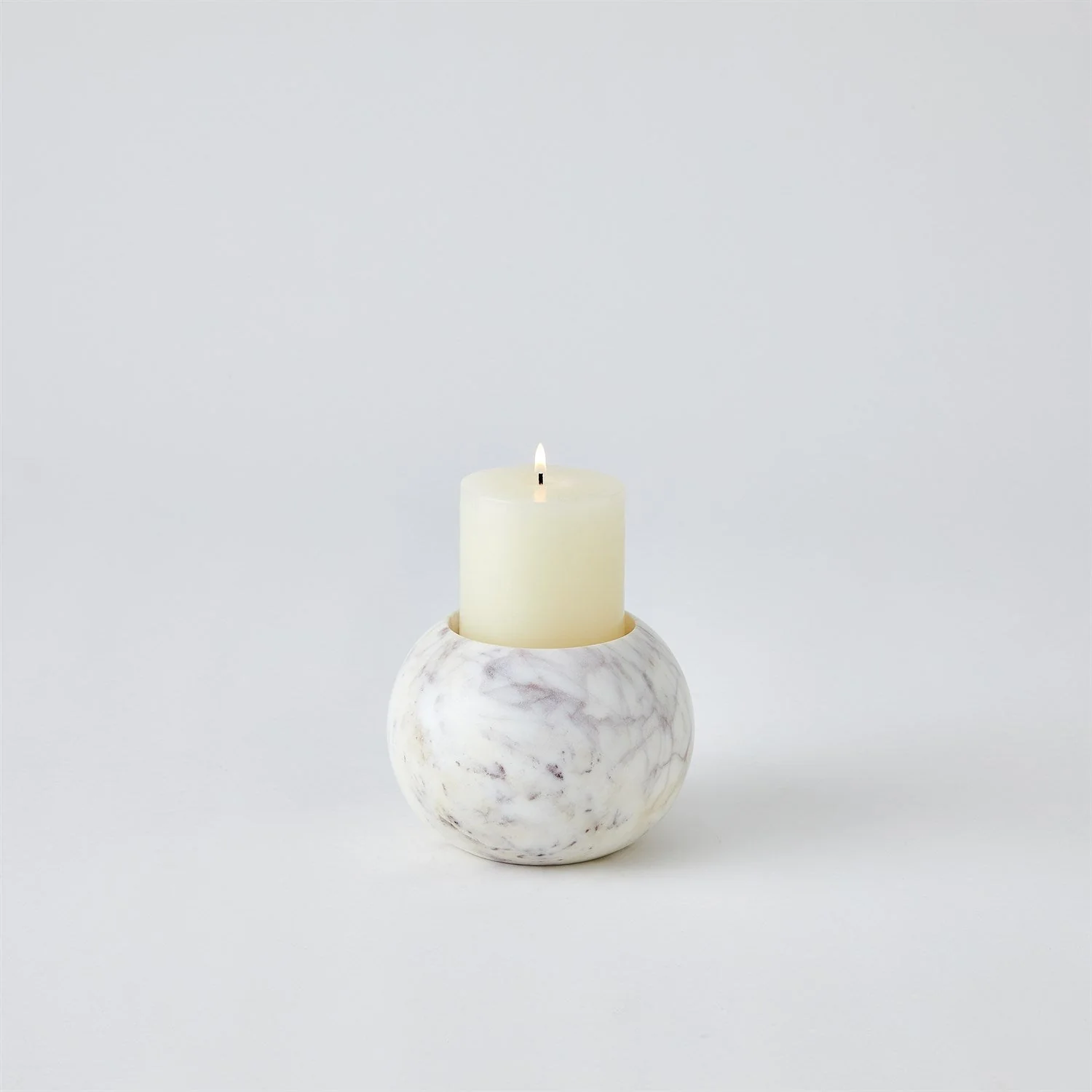 Global Views Globe Candle Holder - White - Image 4
