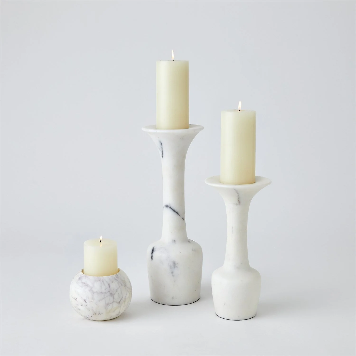 Global Views Globe Candle Holder - White - Image 6