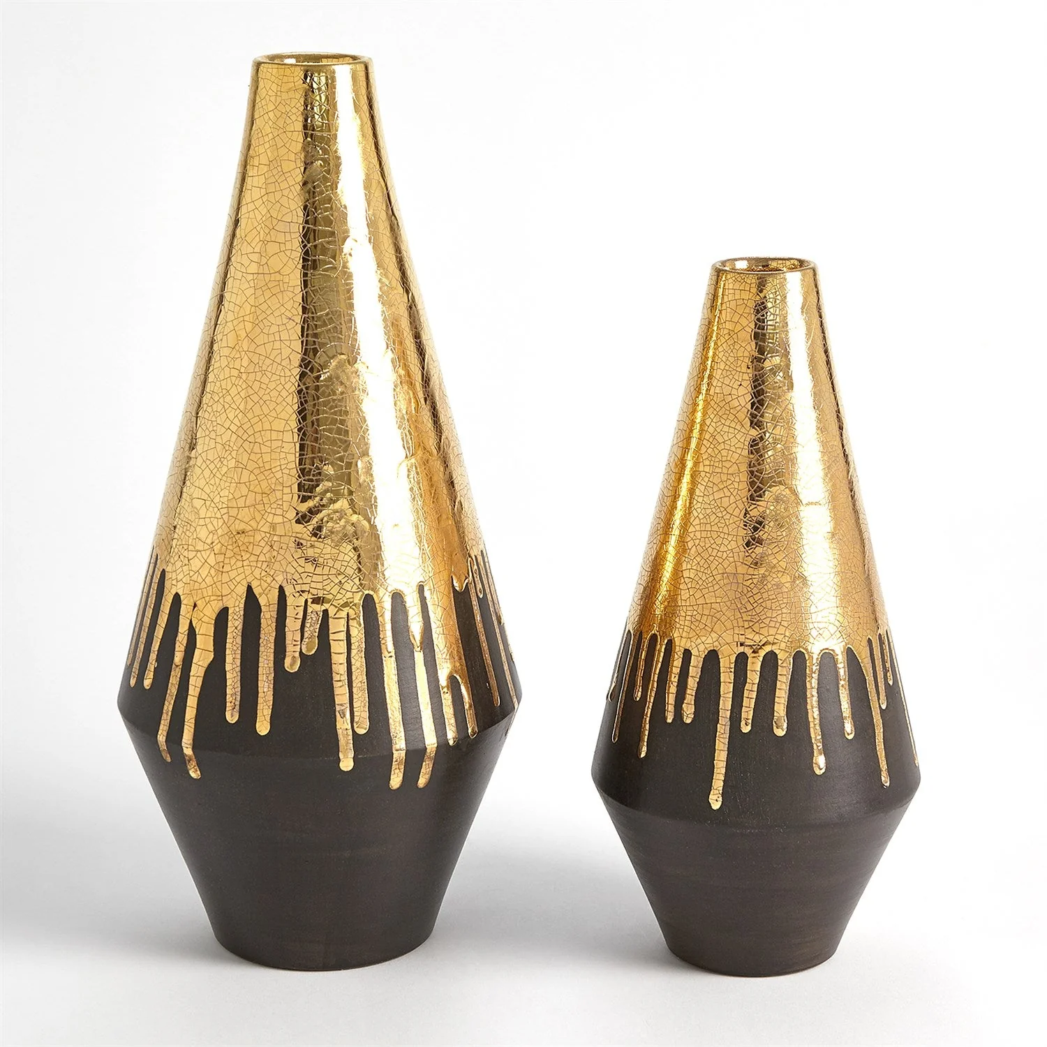 Global Views Gold Drip Vase - Image 3