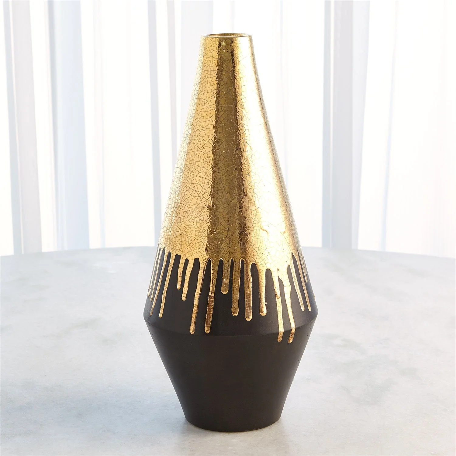 Global Views Gold Drip Vase - Image 4