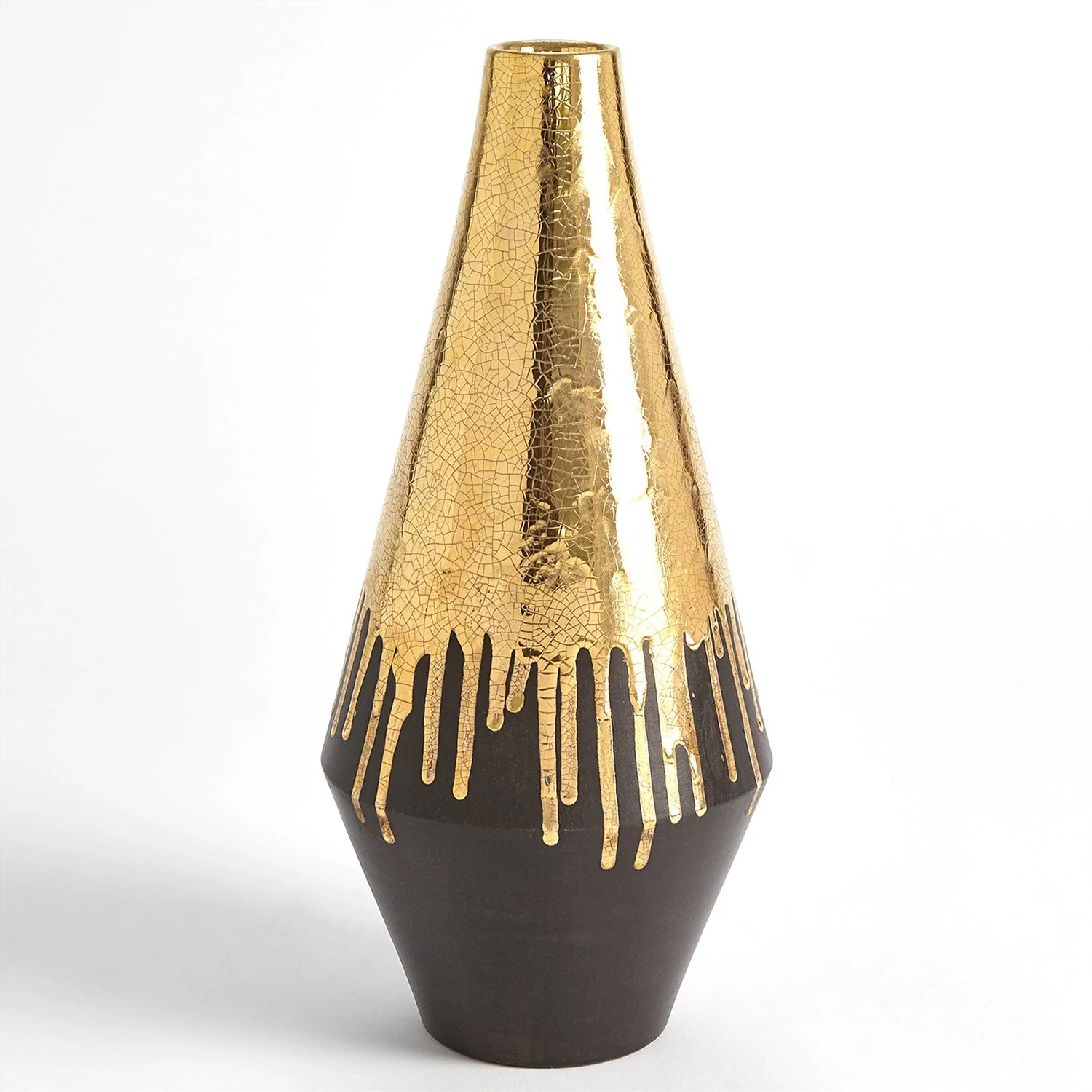 Global Views Gold Drip Vase - Image 5