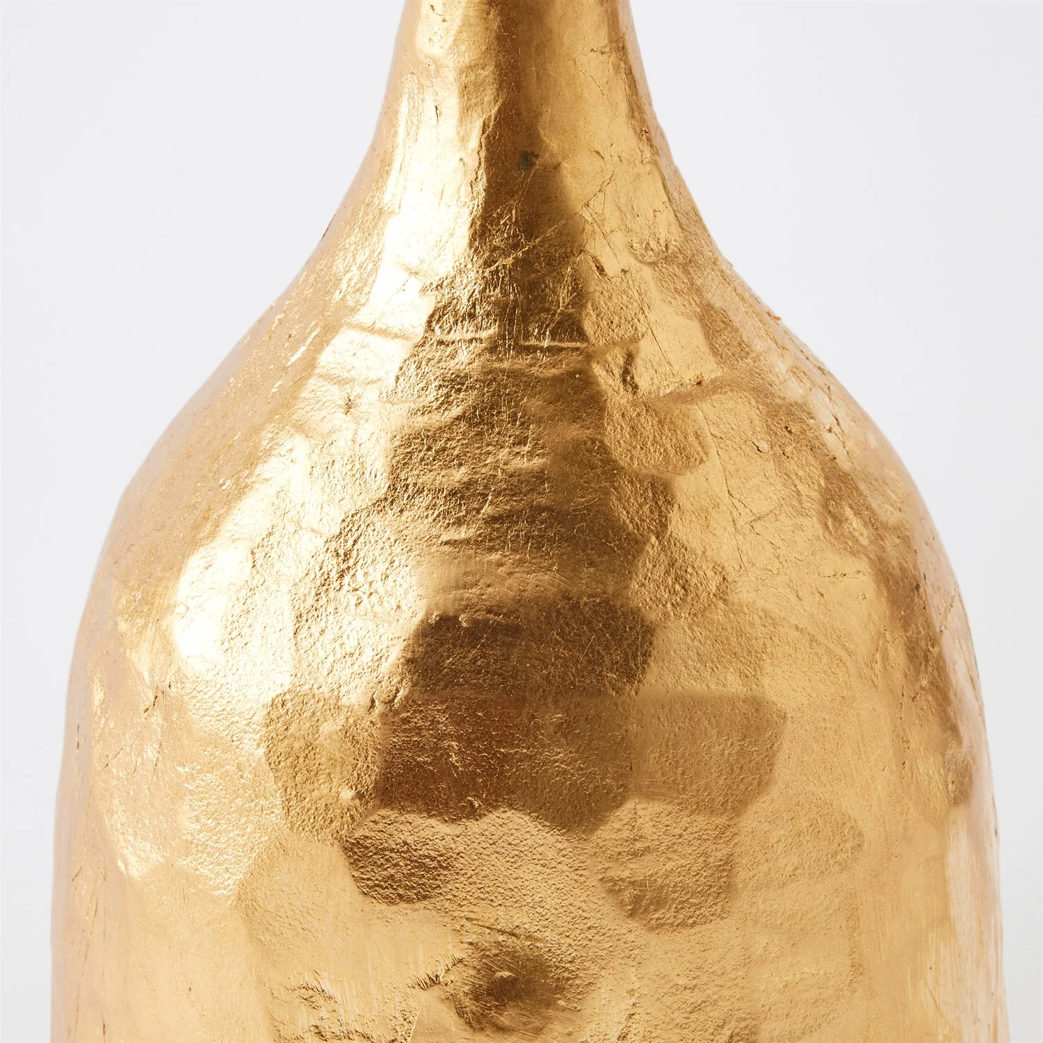 Global Views Gold Leaf Forged Pillar Candle Holder - Image 2