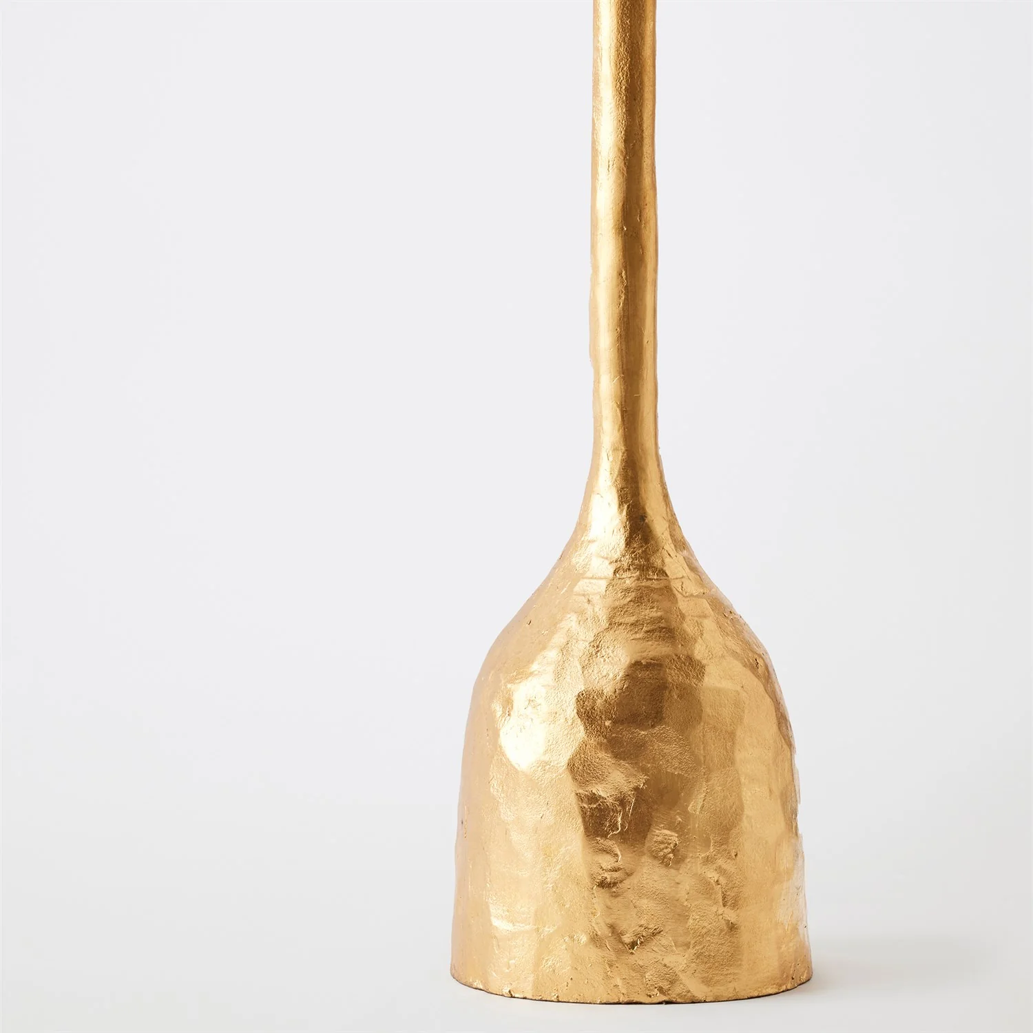 Global Views Gold Leaf Forged Pillar Candle Holder - Image 3