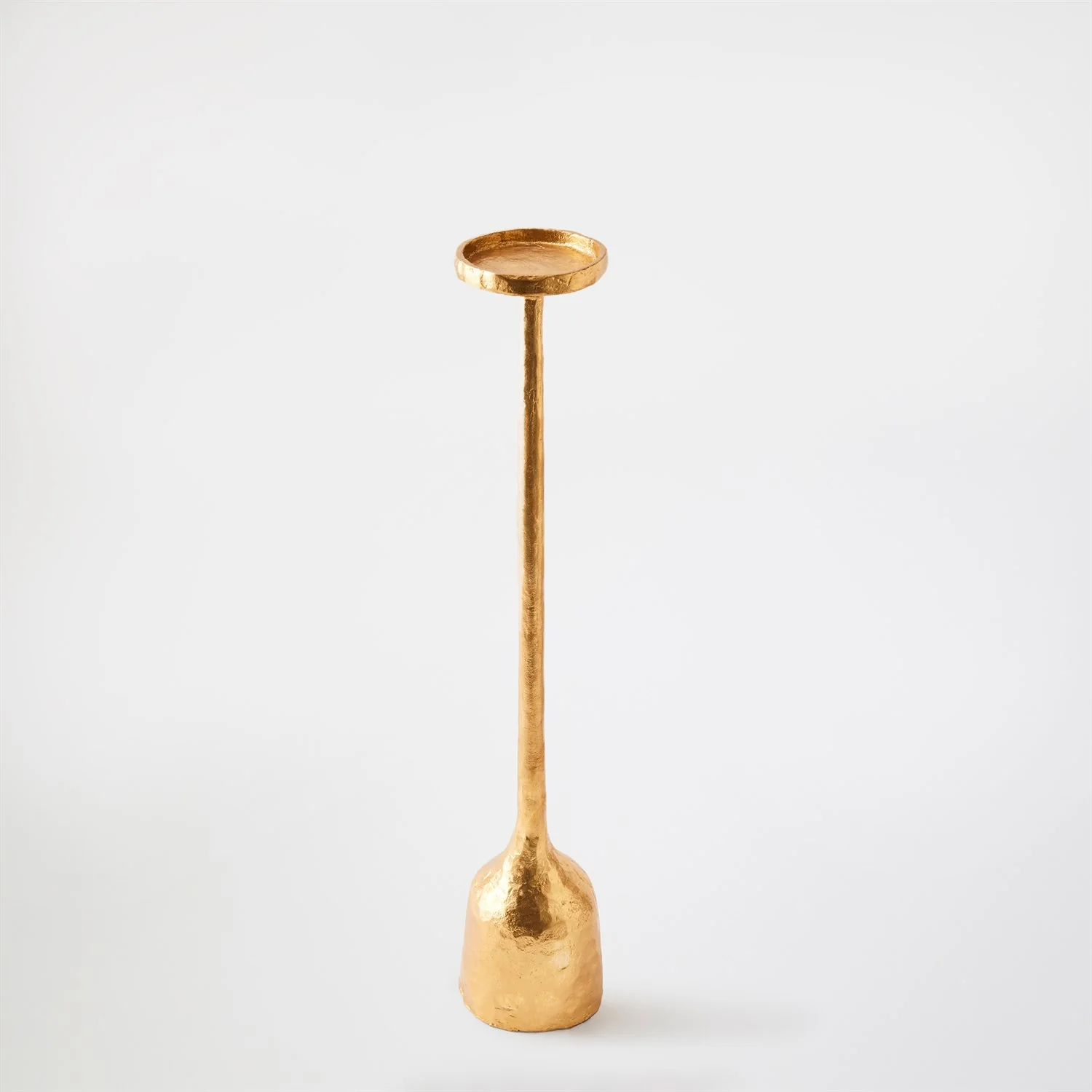 Global Views Gold Leaf Forged Pillar Candle Holder - Image 8