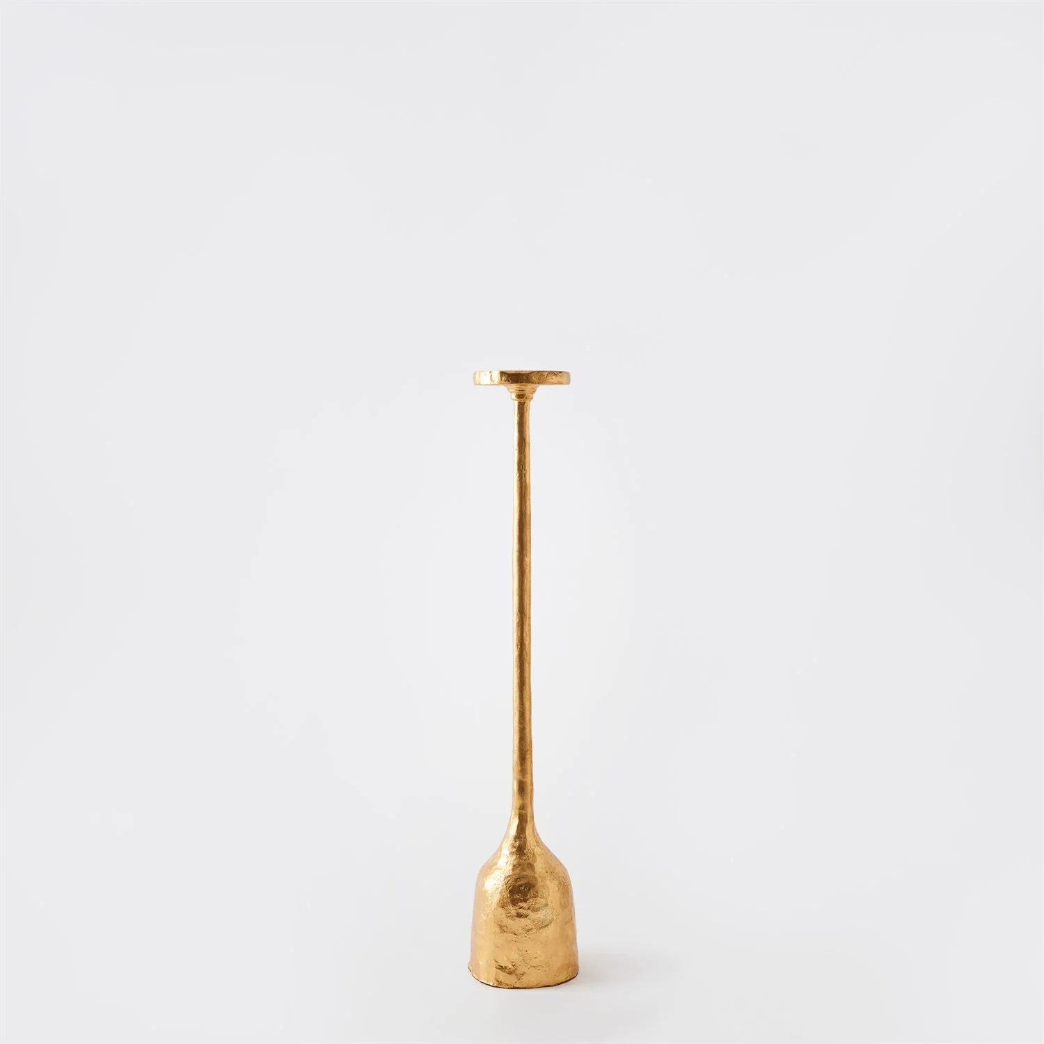 Global Views Gold Leaf Forged Pillar Candle Holder - Image 9