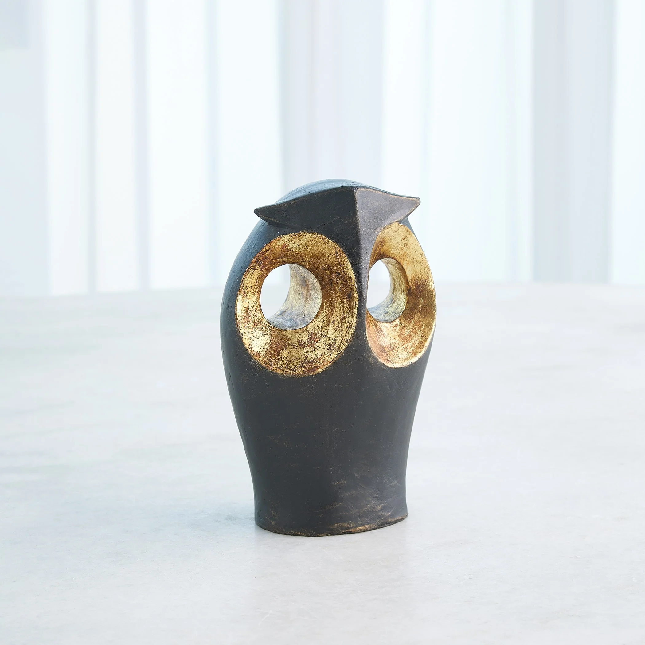 Global Views Gold Leafed Owl - Image 11