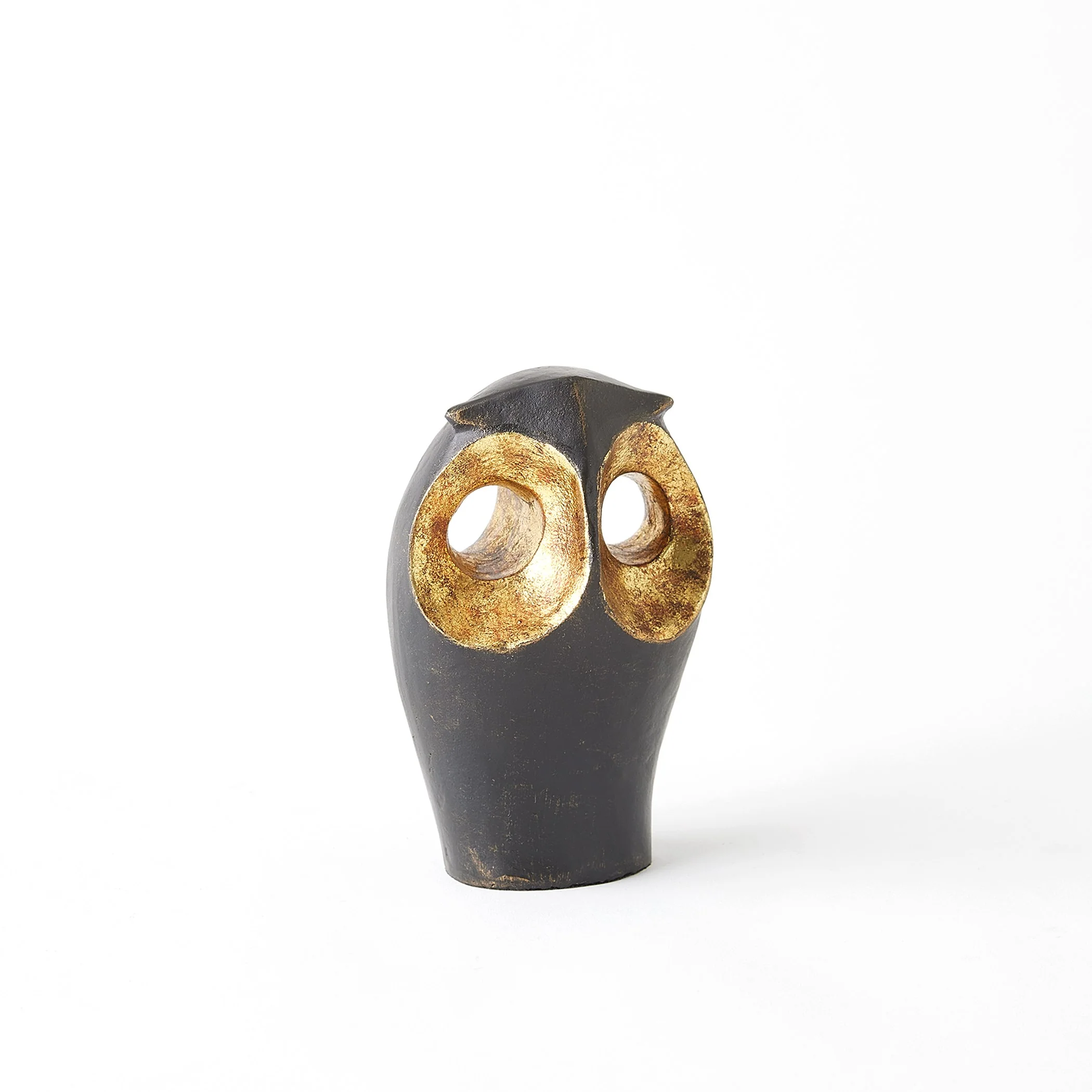 Global Views Gold Leafed Owl - Image 3