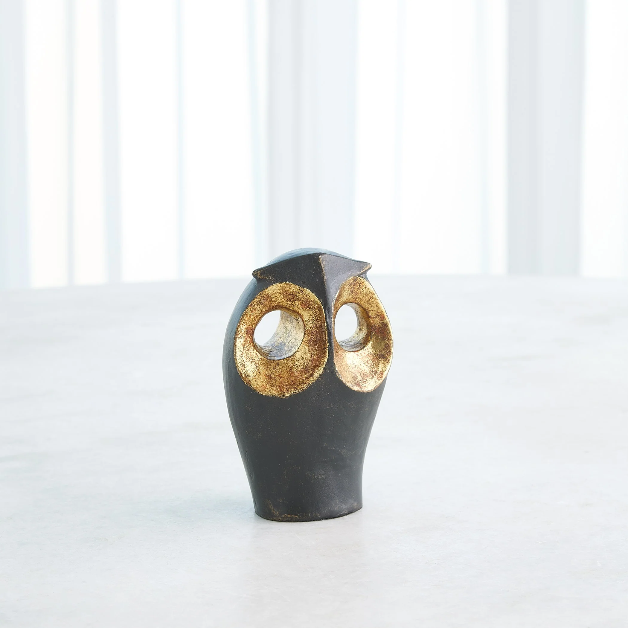 Global Views Gold Leafed Owl - Image 5