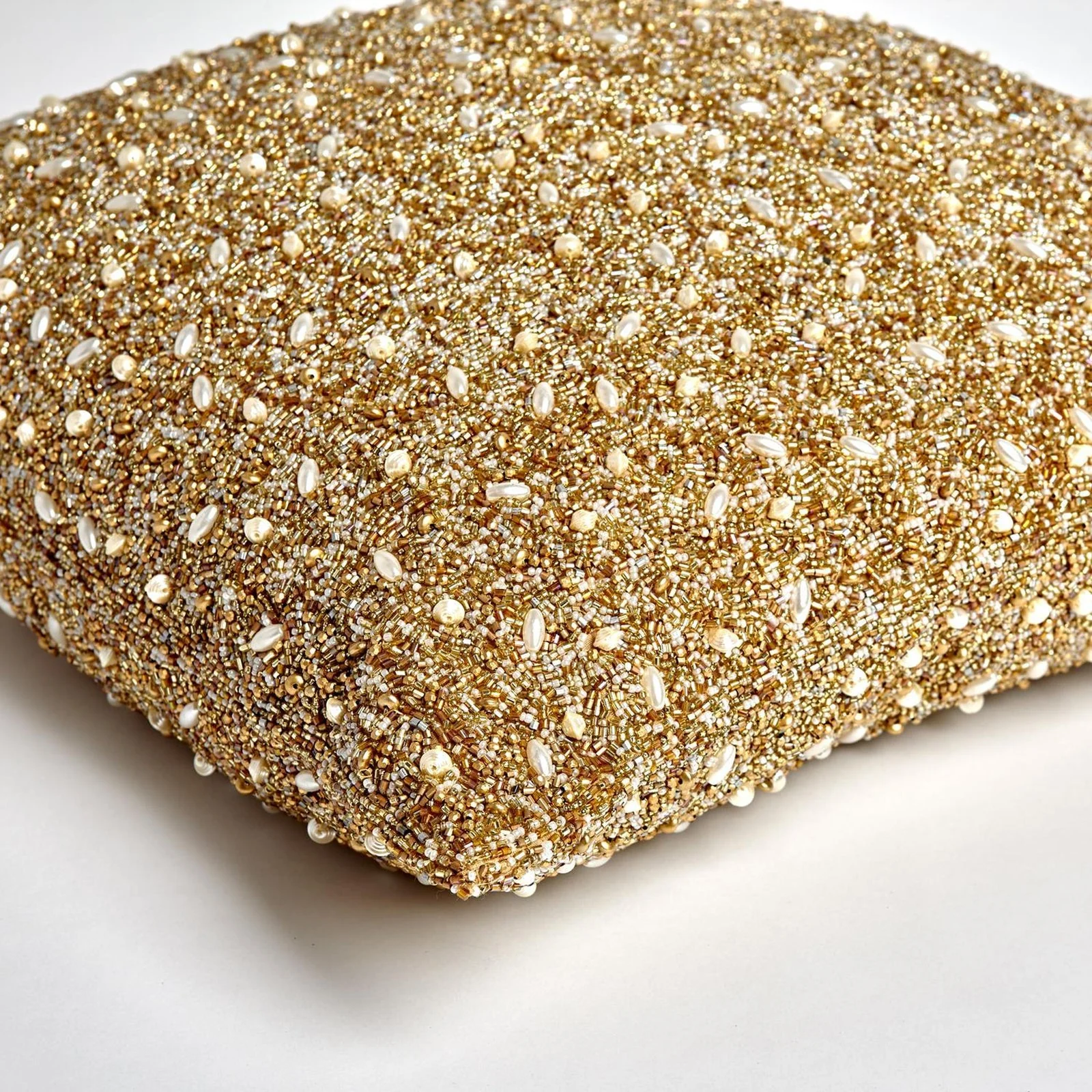 Global Views Golden Beaded Pillow - Image 2