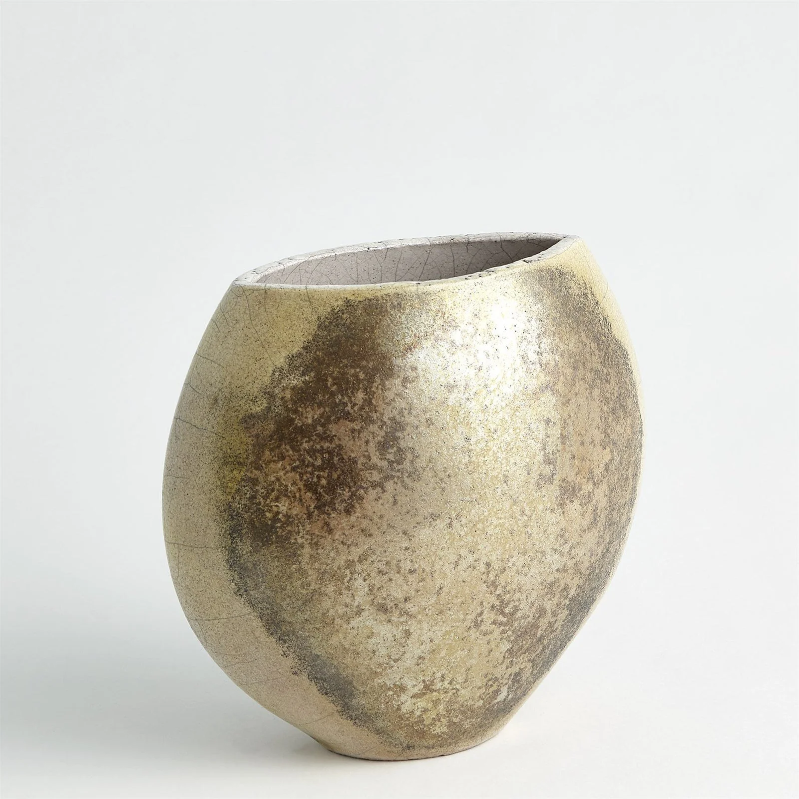 Global Views Golden Raku Vase - Image 3