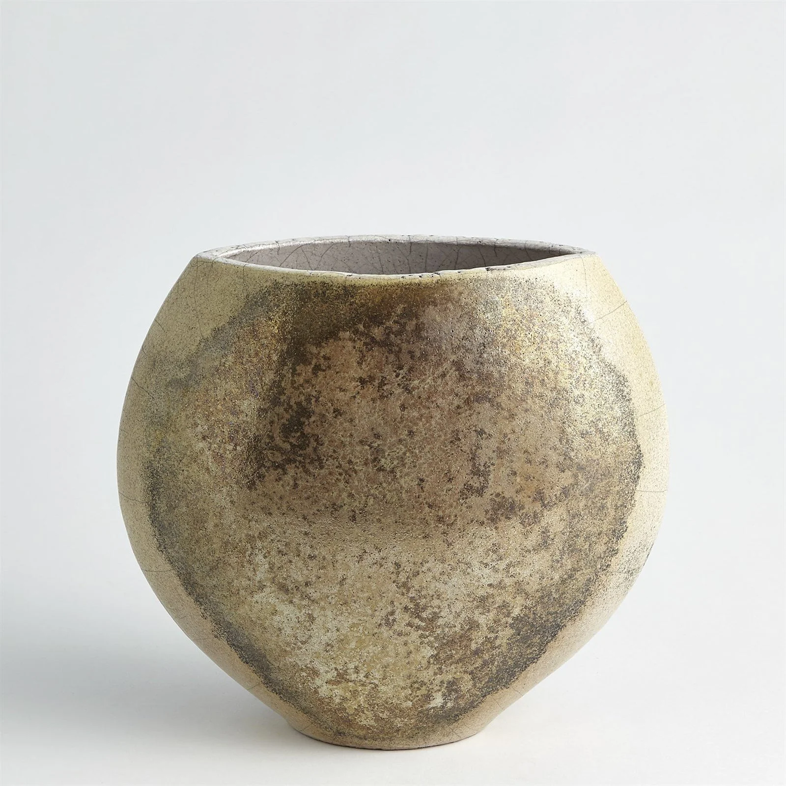 Global Views Golden Raku Vase - Image 4