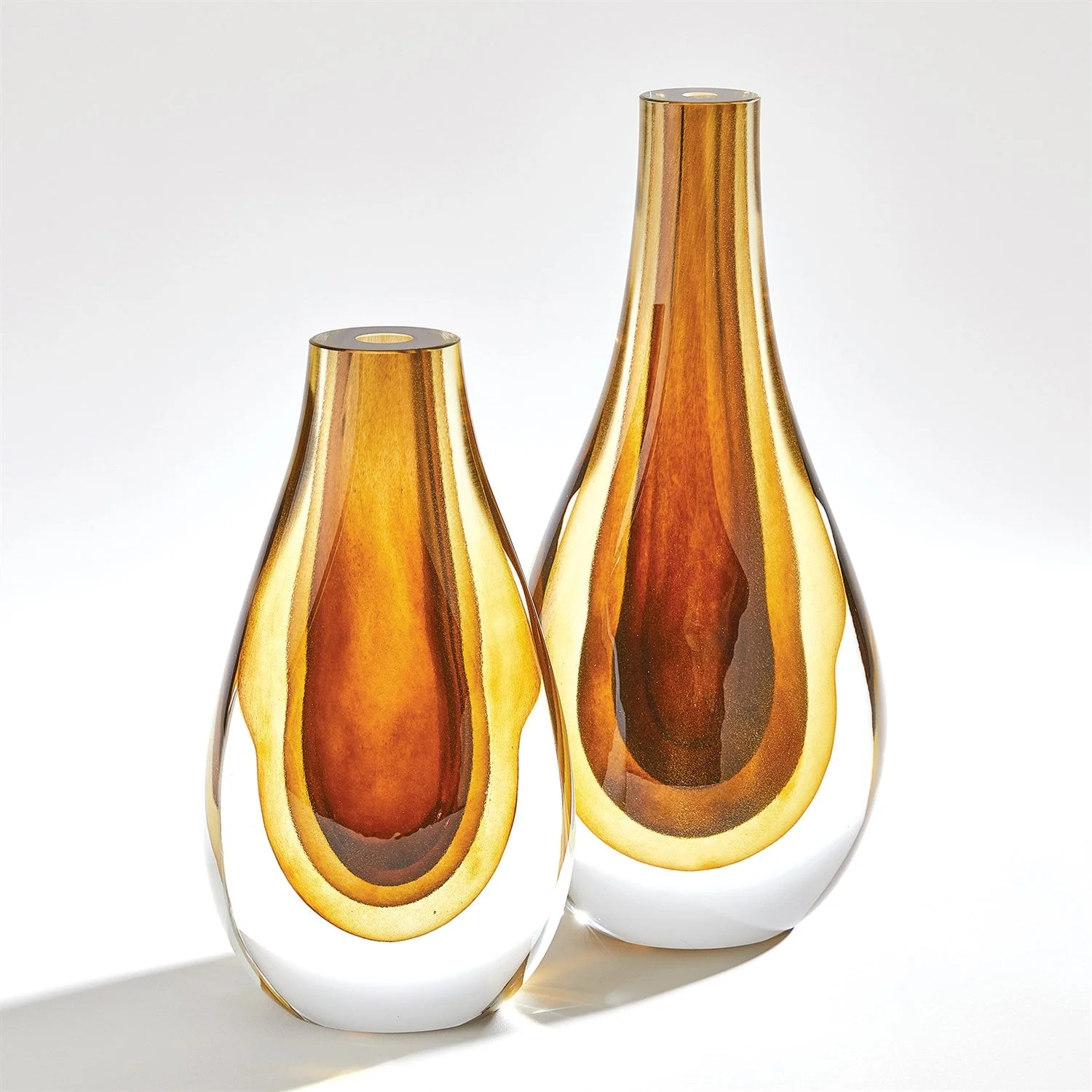 Global Views Gradient Vase - Amber - Image 2