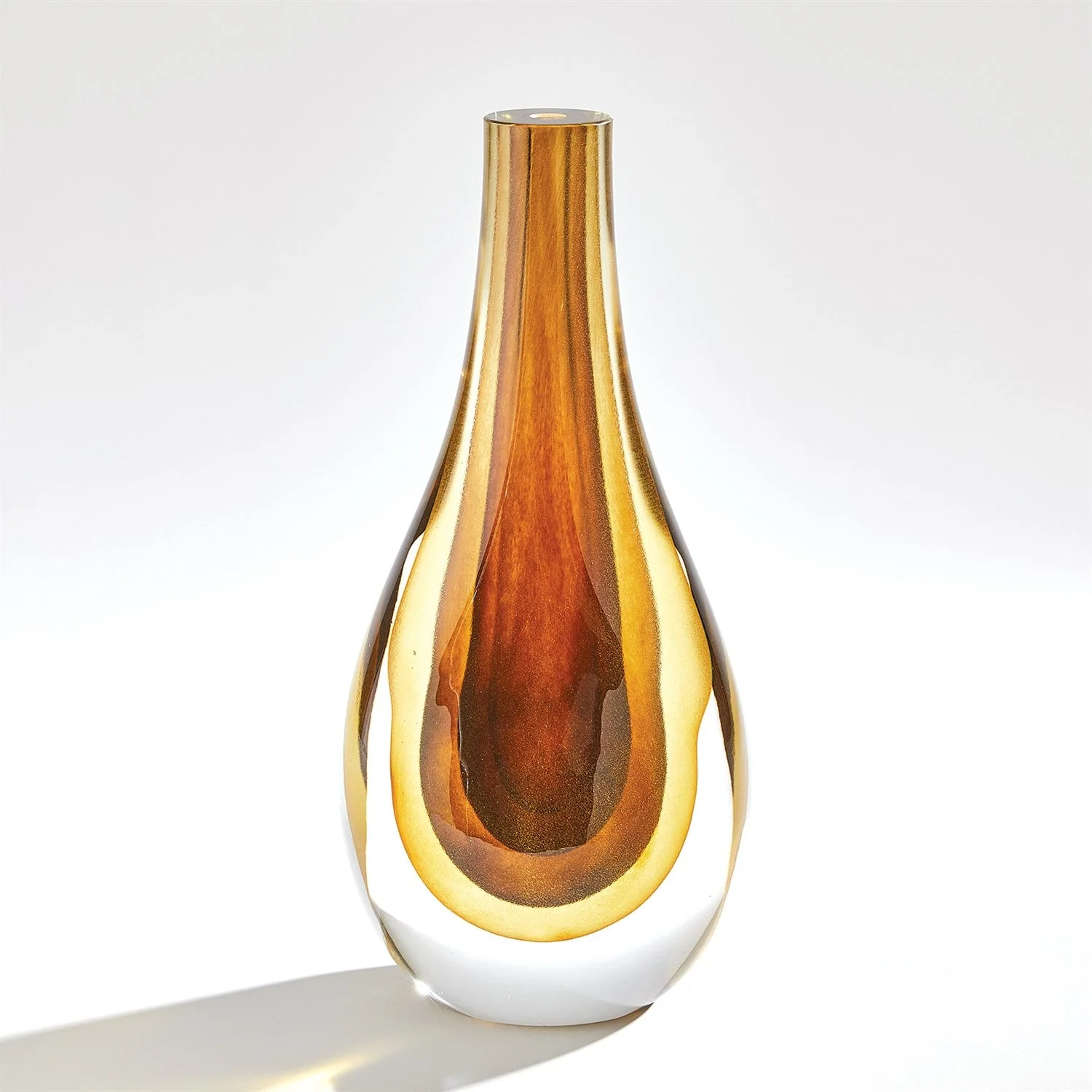 Global Views Gradient Vase - Amber - Image 4