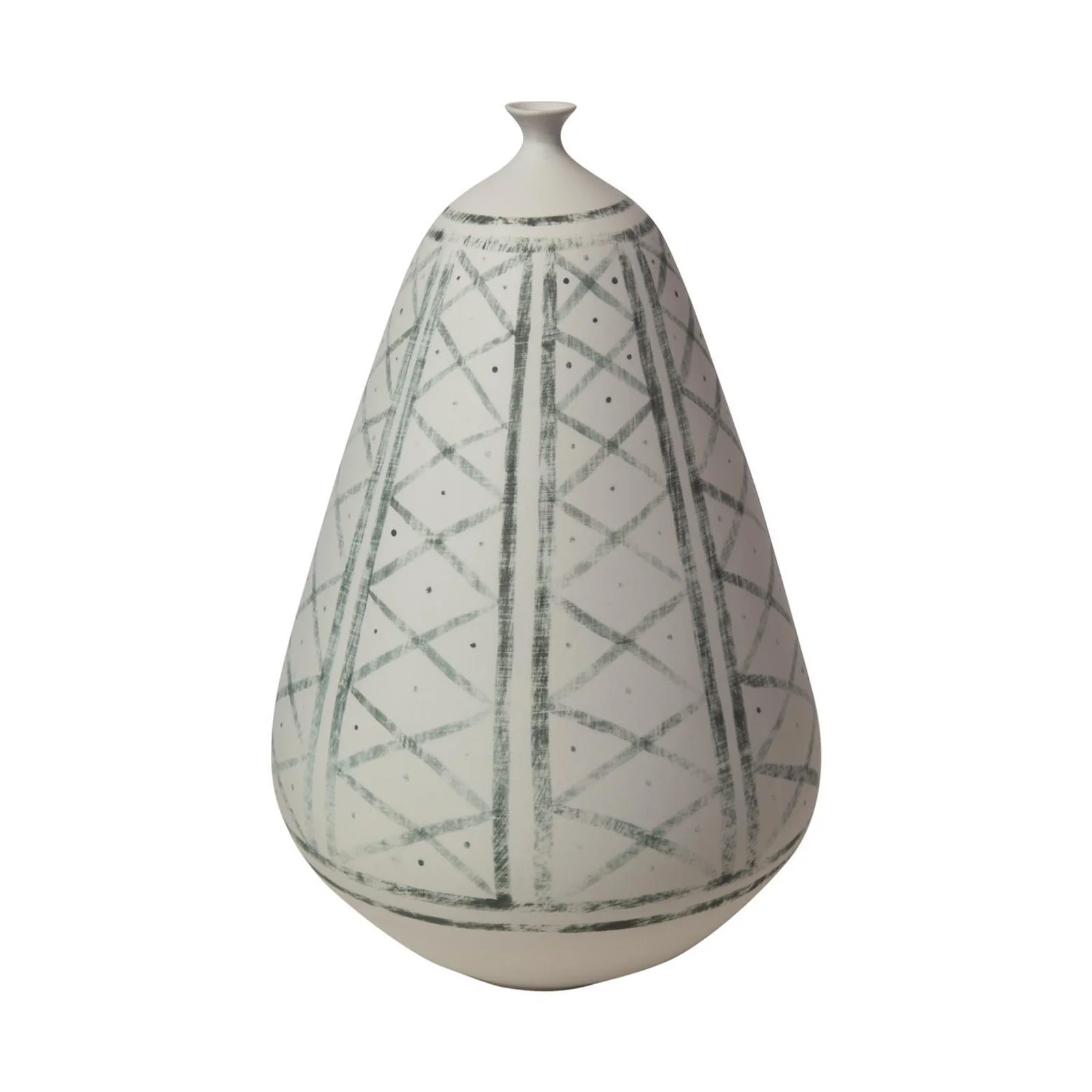 Global Views Grenz Vase-Hand Painted - Image 2