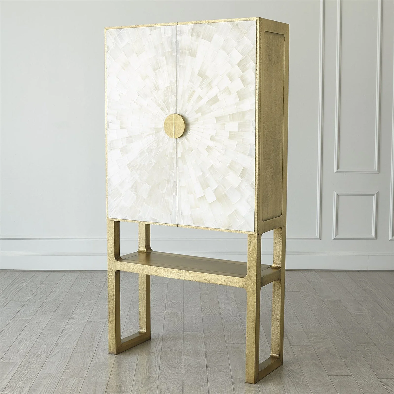 Global Views Gypsum Bar Cabinet - Image 2