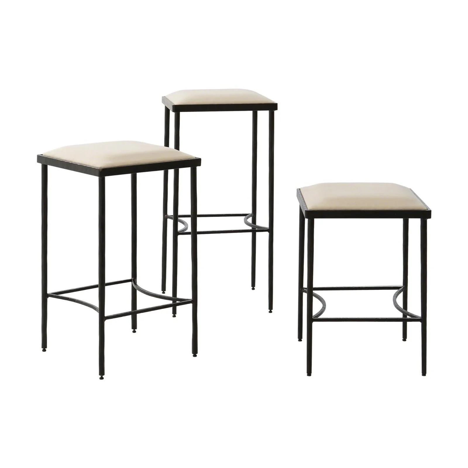 Global Views Hammered Counter Stool - Image 2