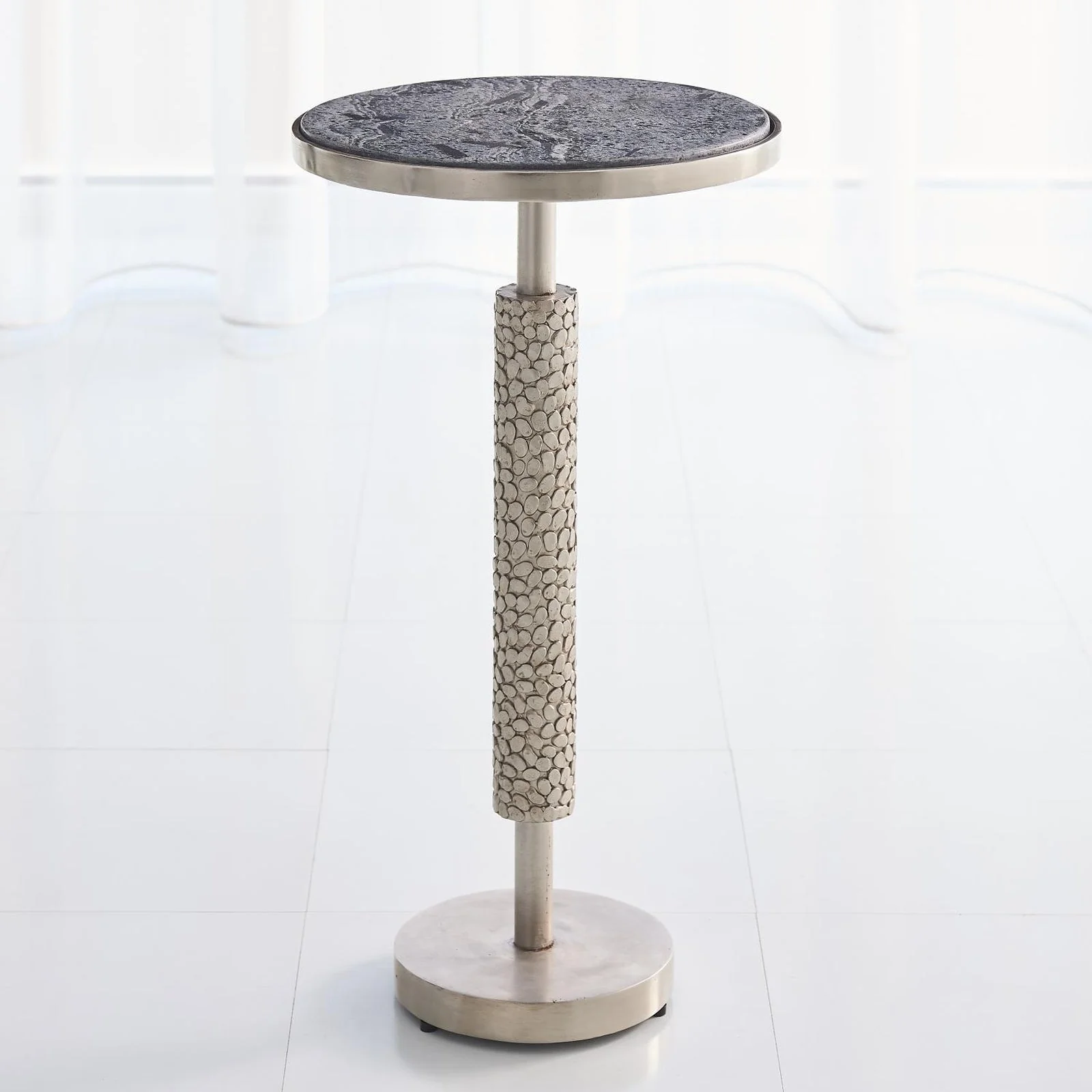 Global Views Hammered Martini Table - Image 2