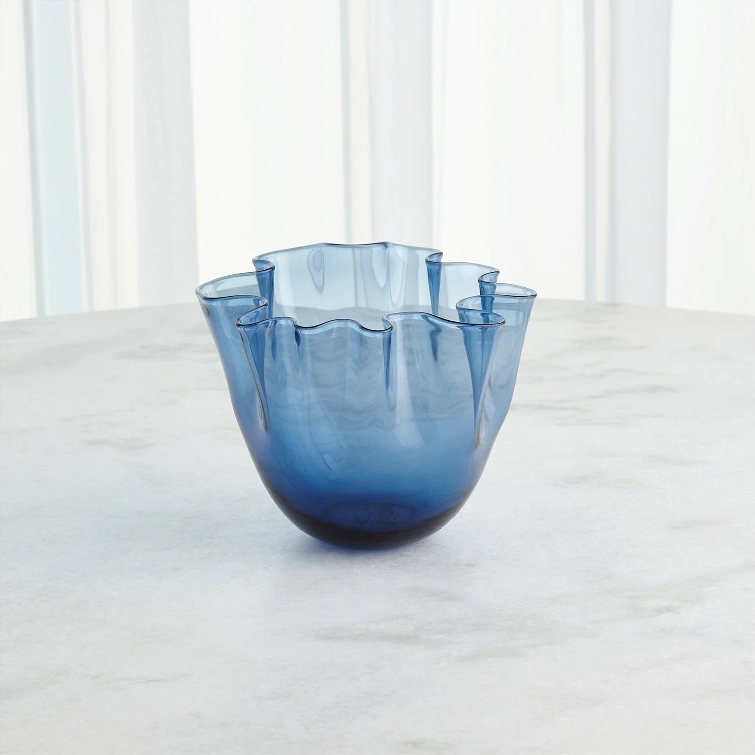 Global Views Handkerchief Vase - Blue - Image 6