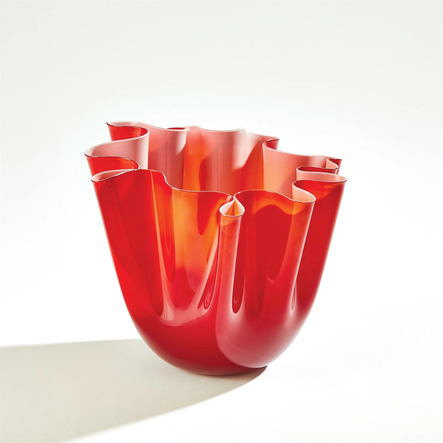 Global Views Handkerchief Vase - Deep Red - Image 5