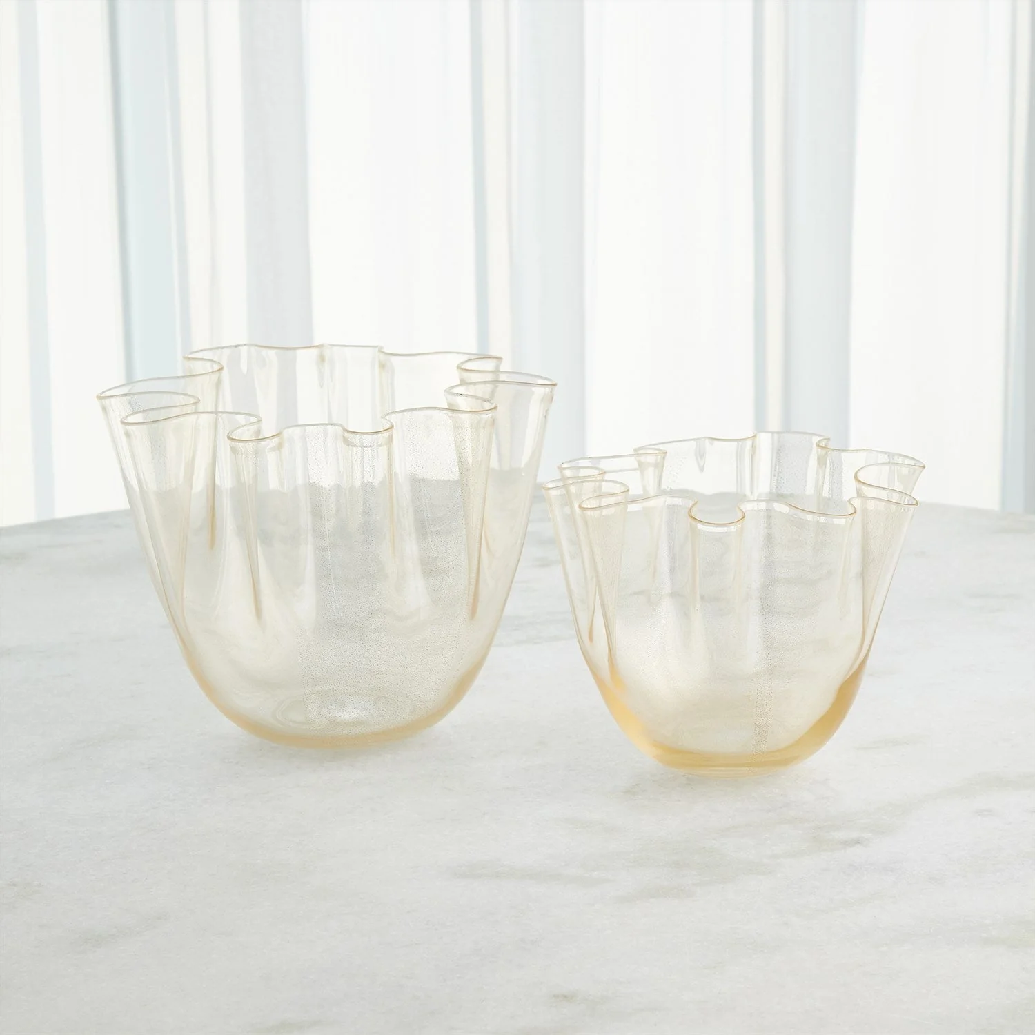 Global Views Handkerchief Vase - Gold - Image 2