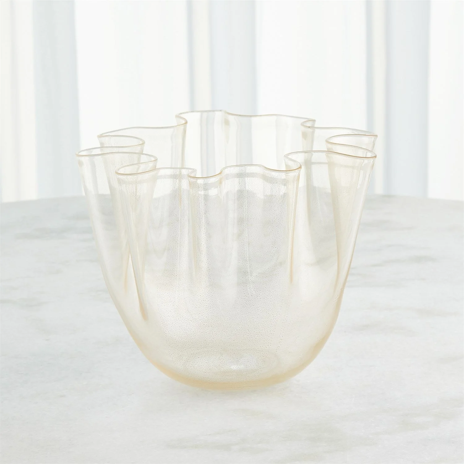 Global Views Handkerchief Vase - Gold - Image 4