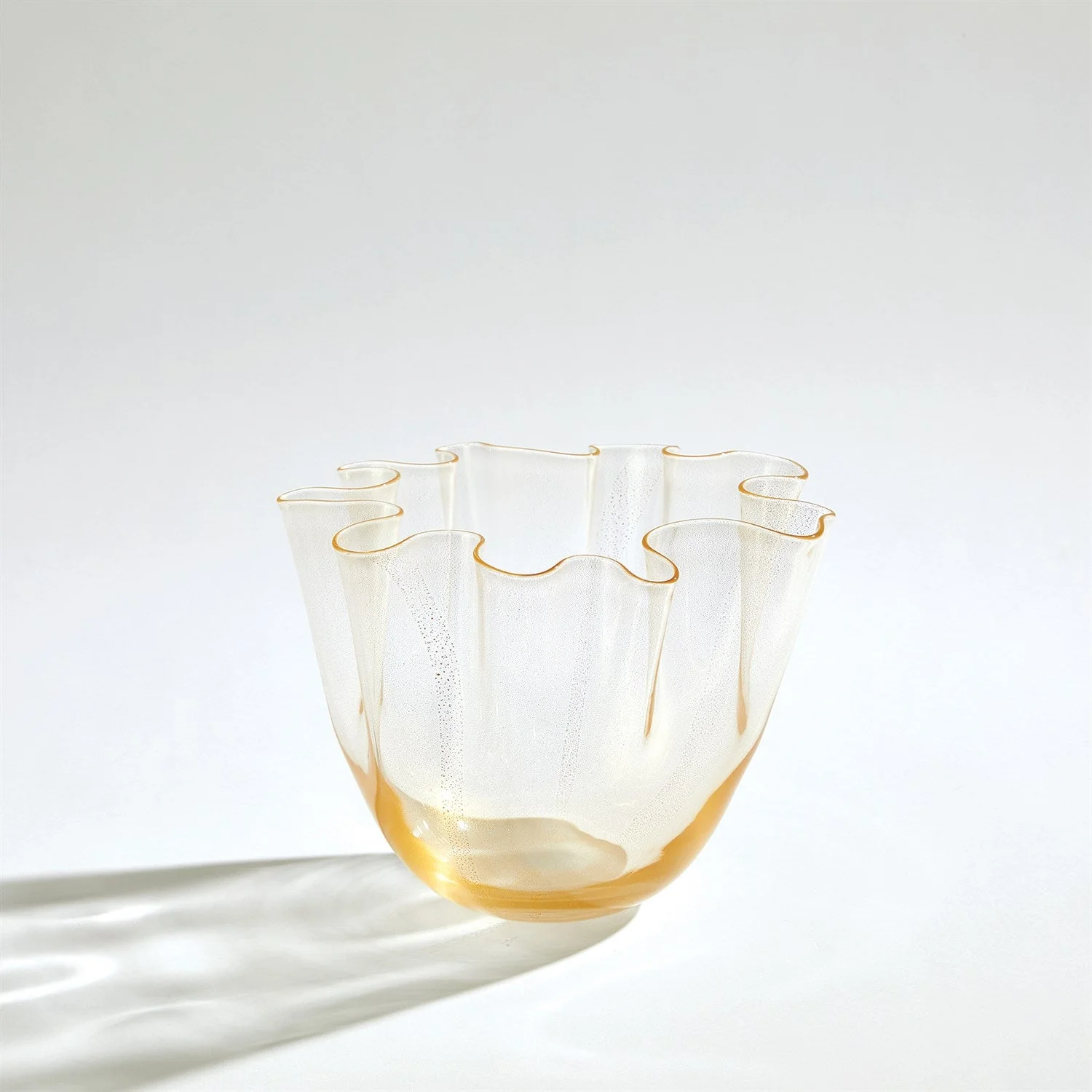 Global Views Handkerchief Vase - Gold - Image 5