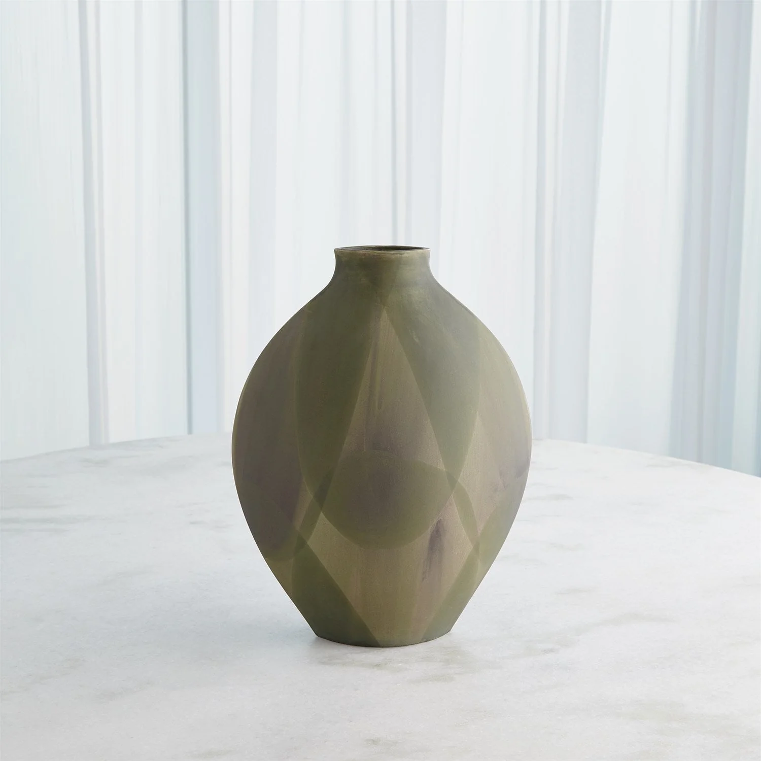 Global Views Helios Vase - Washed Green - Image 11