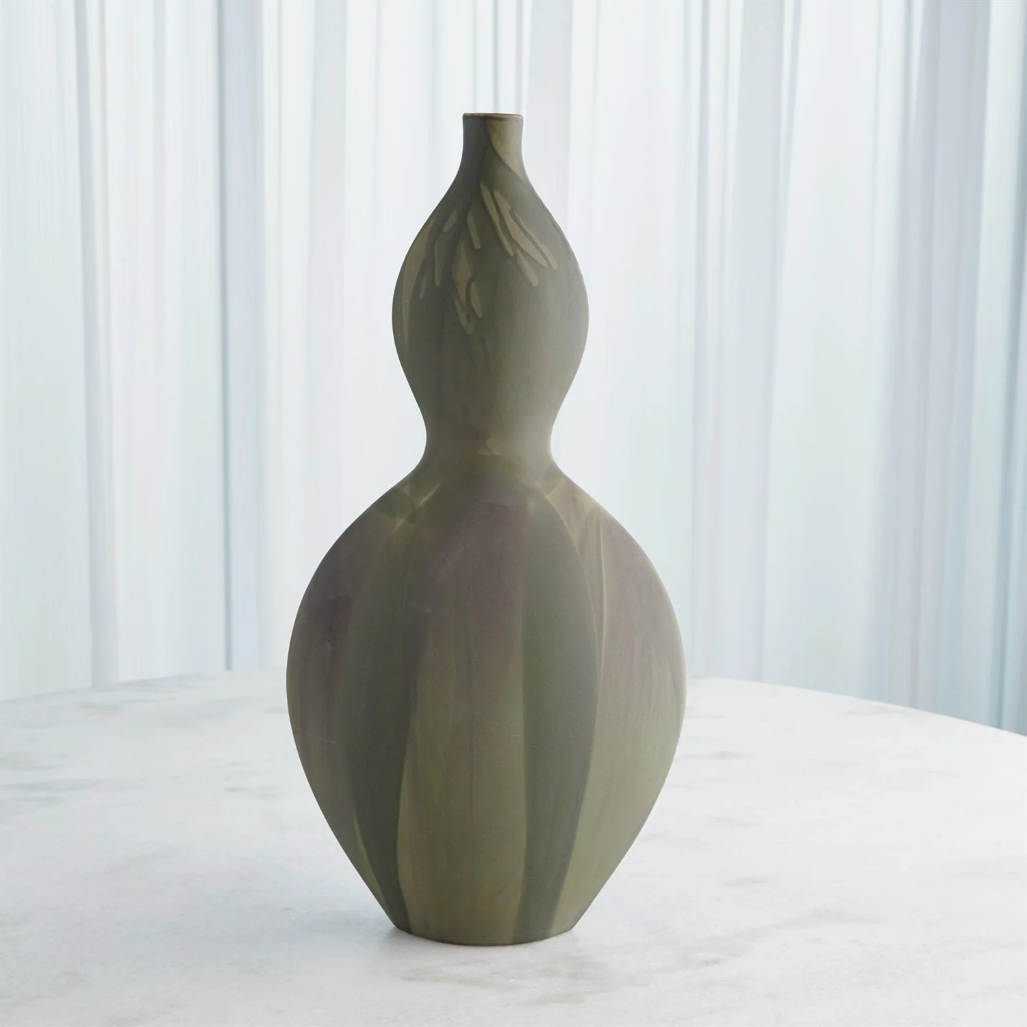 Global Views Helios Vase - Washed Green - Image 5