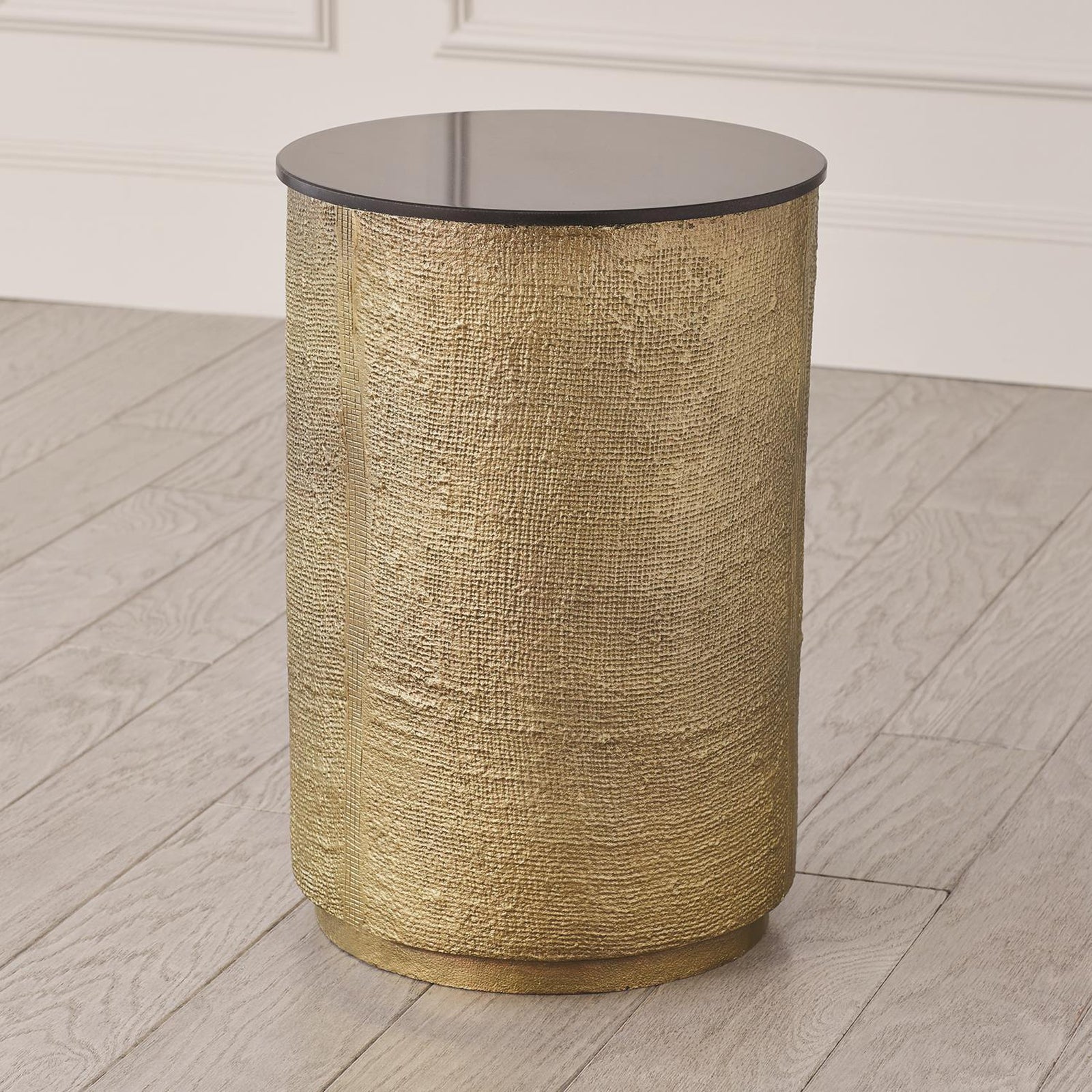 Global Views Hemp Etched Barrel Table - Image 4