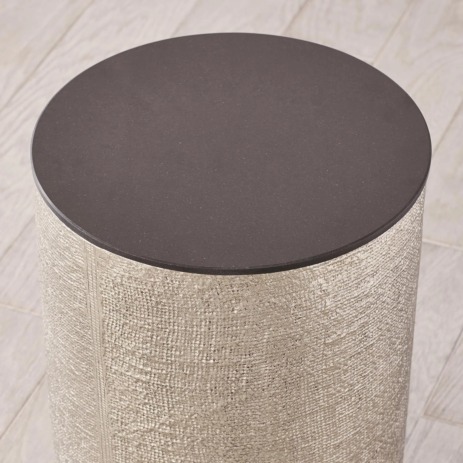 Global Views Hemp Etched Barrel Table - Image 5
