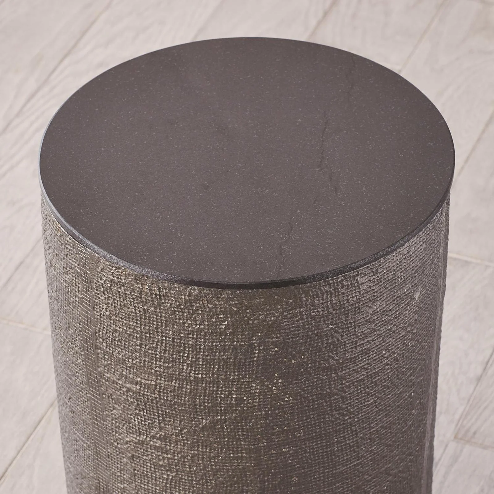 Global Views Hemp Etched Barrel Table - Image 6
