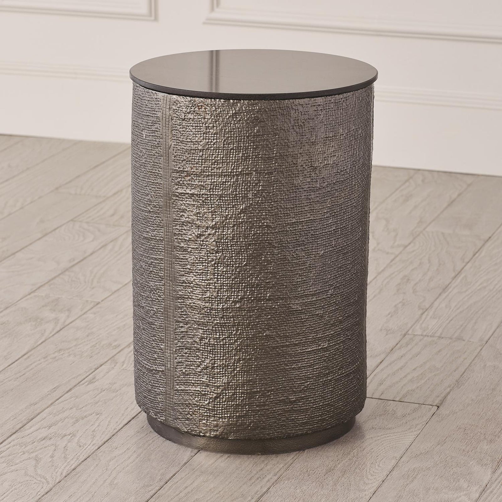 Global Views Hemp Etched Barrel Table - Image 8