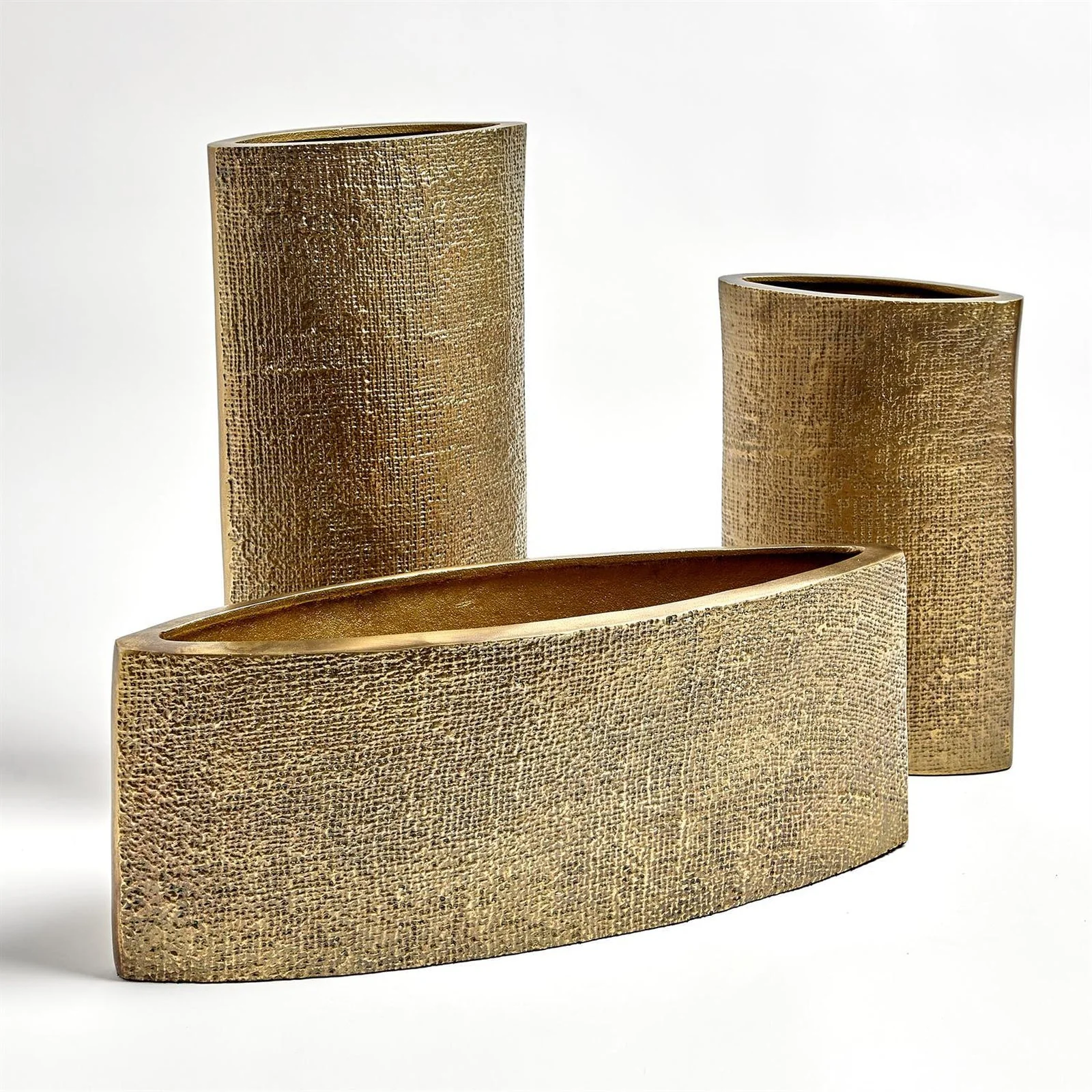 Global Views Hemp Etched Vase - Image 6