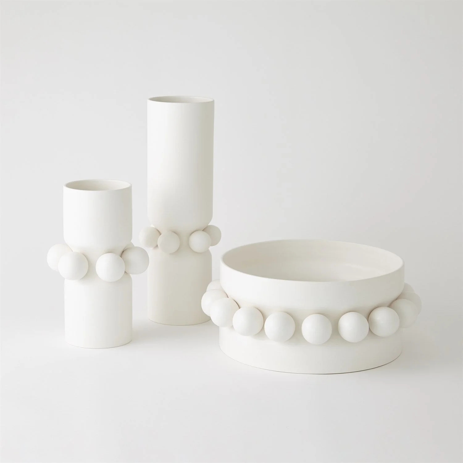 Global Views Hera Vase & Bowl - Matte White - Image 5