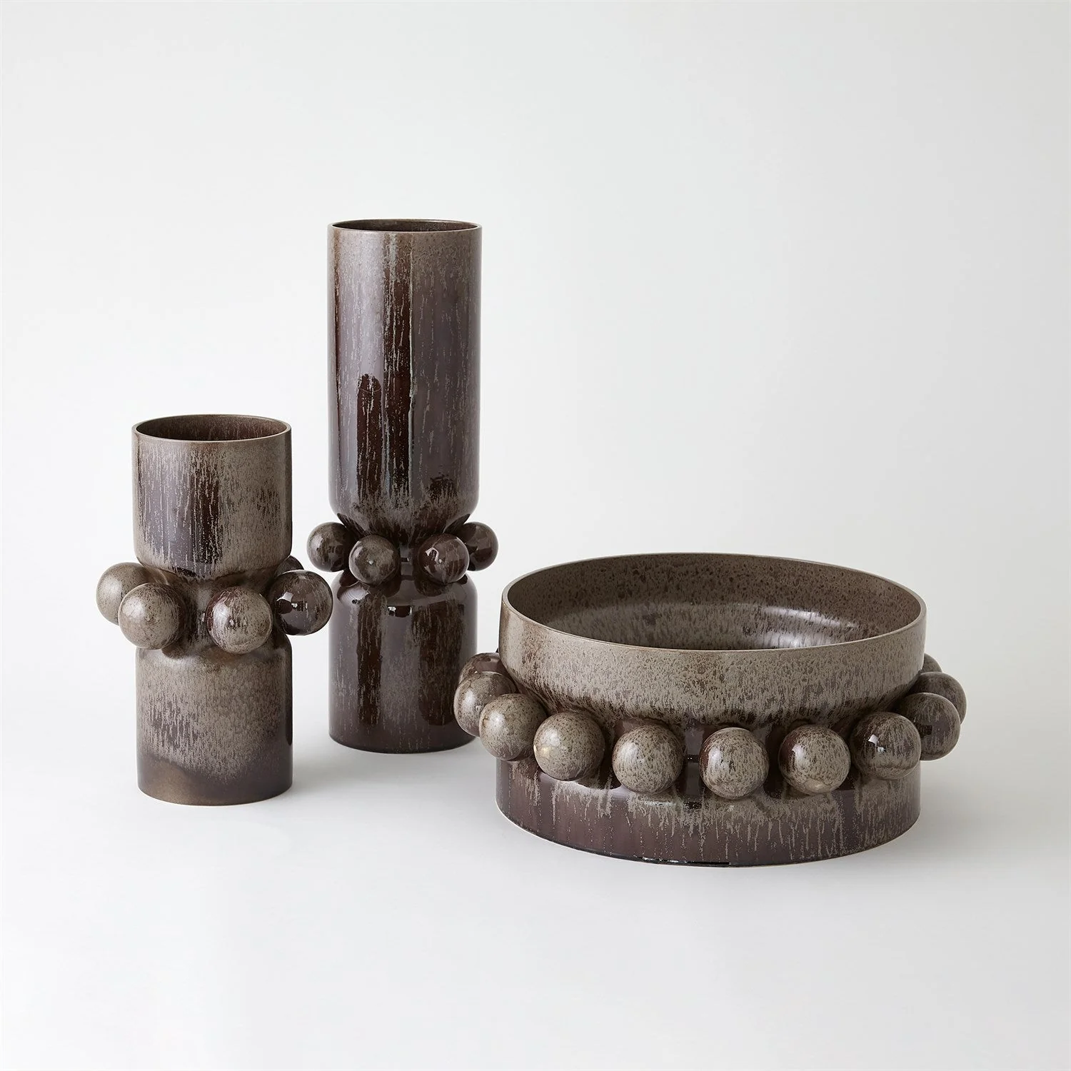 Global Views Hera Vase & Bowl - Reactive Bronze - Image 2