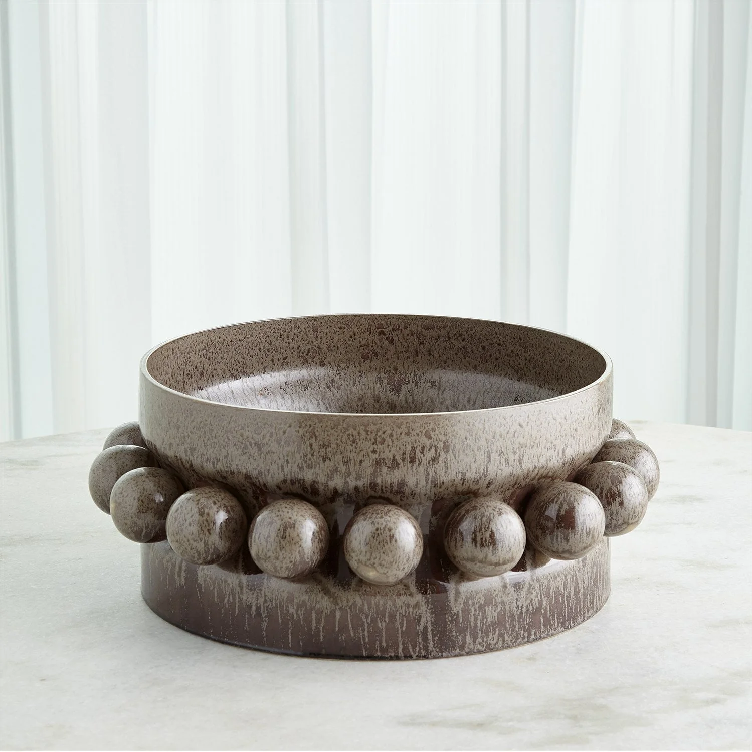 Global Views Hera Vase & Bowl - Reactive Bronze - Image 3