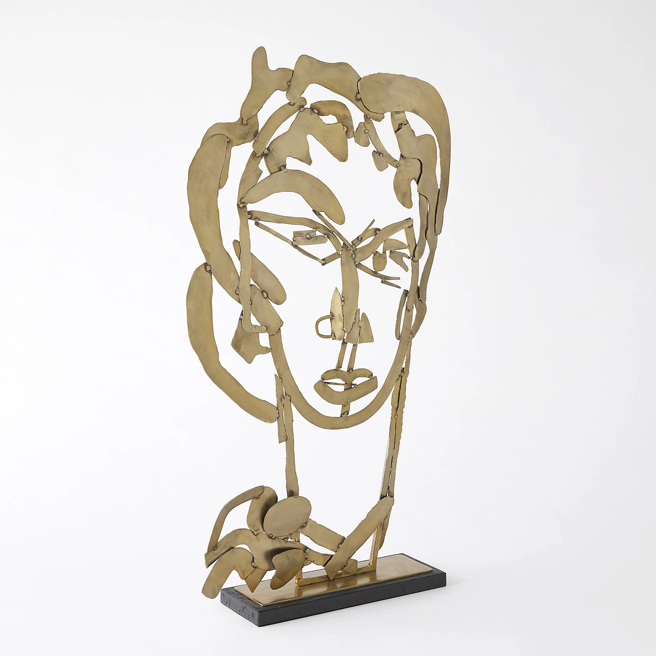 Global Views Hero Sculpture Brass - Image 2