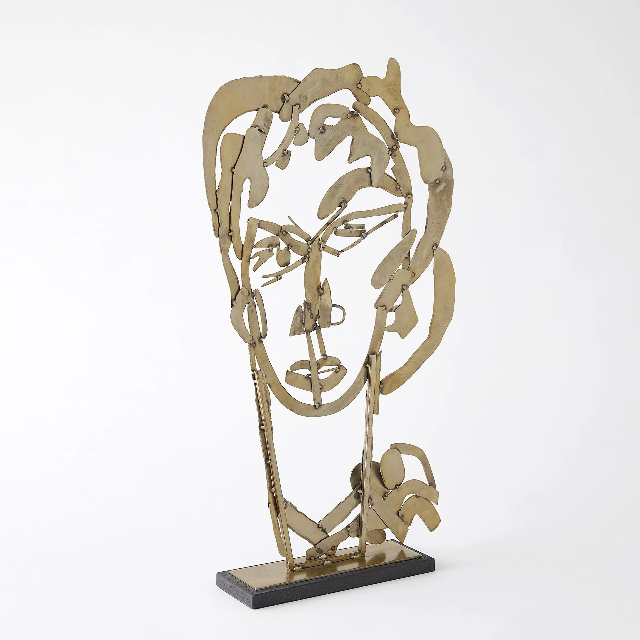 Global Views Hero Sculpture Brass - Image 3
