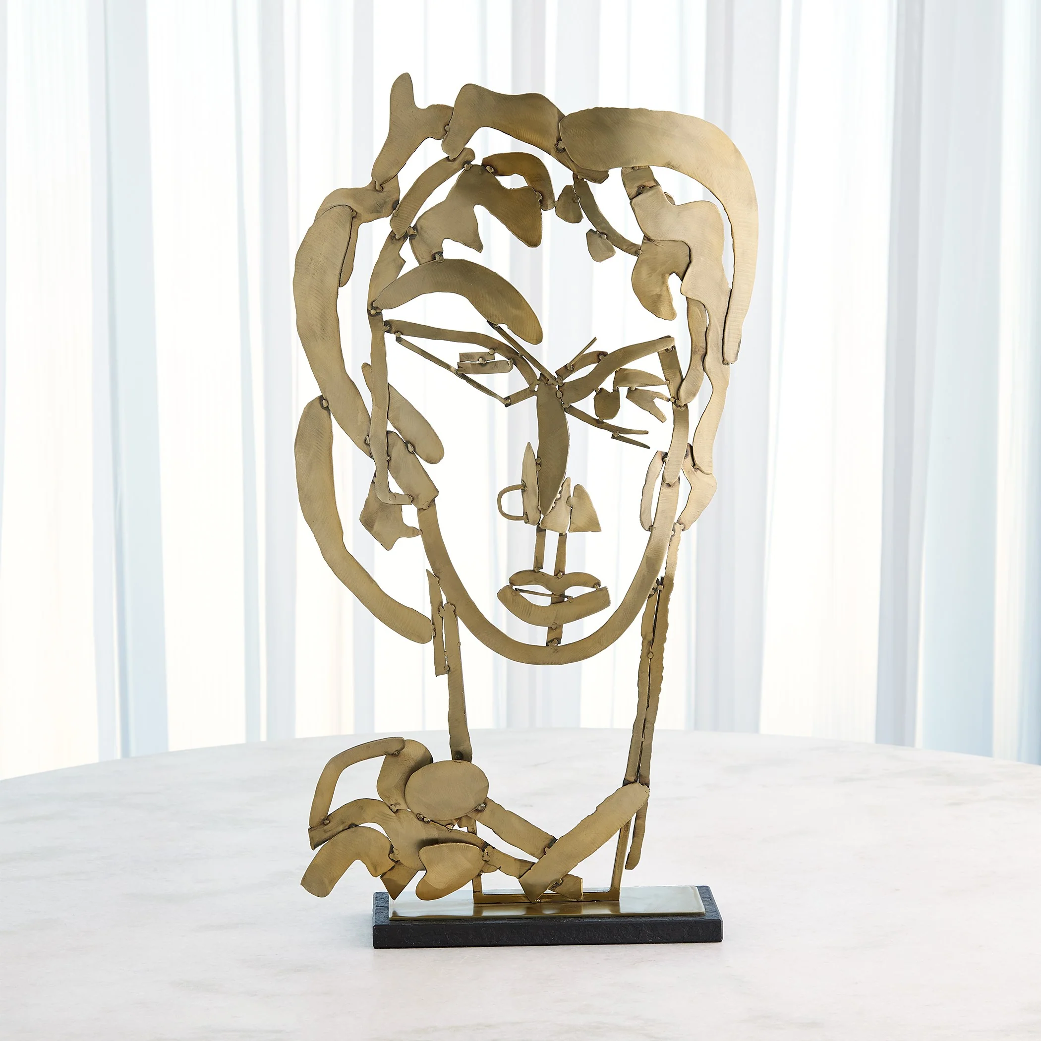 Global Views Hero Sculpture Brass - Image 4