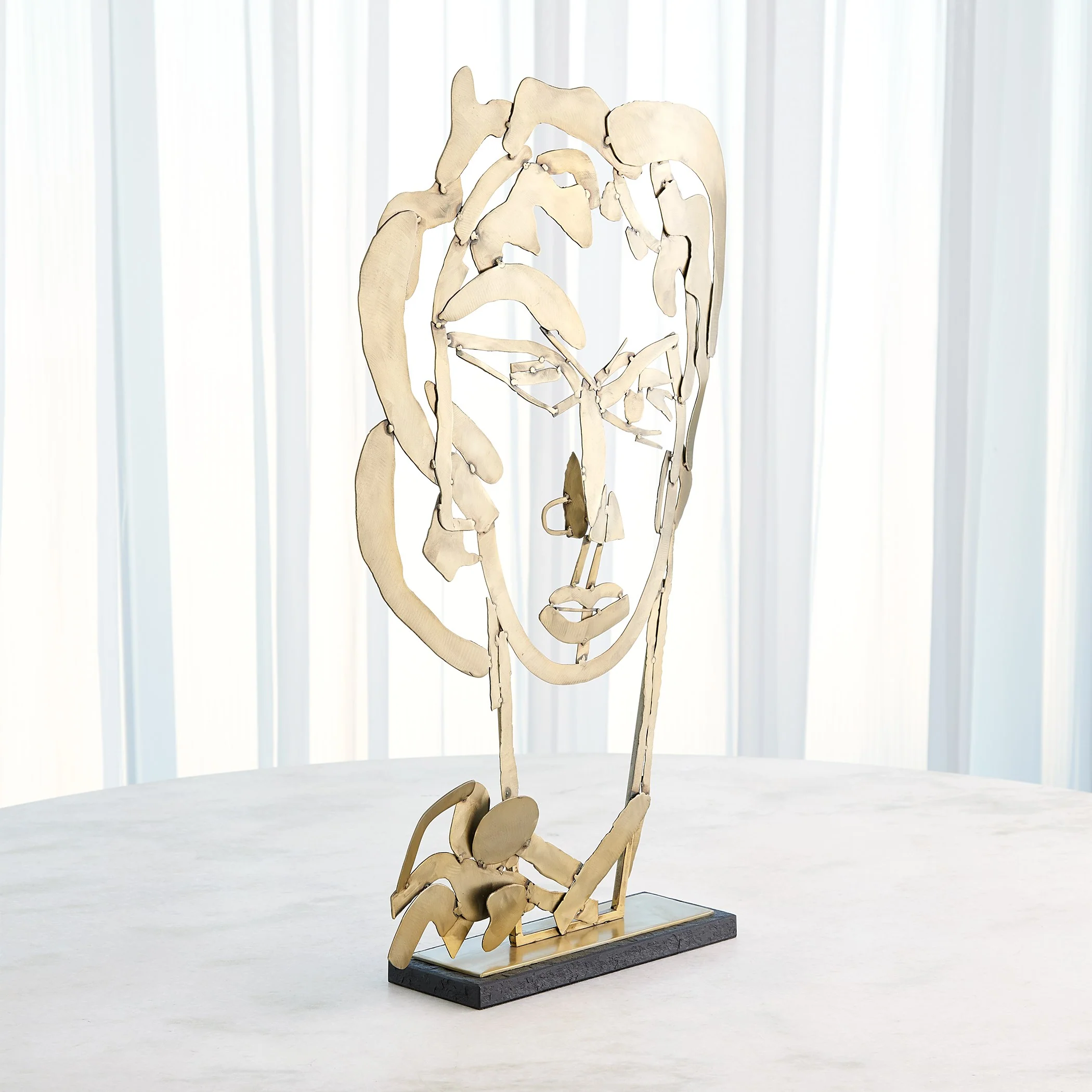 Global Views Hero Sculpture Brass - Image 5