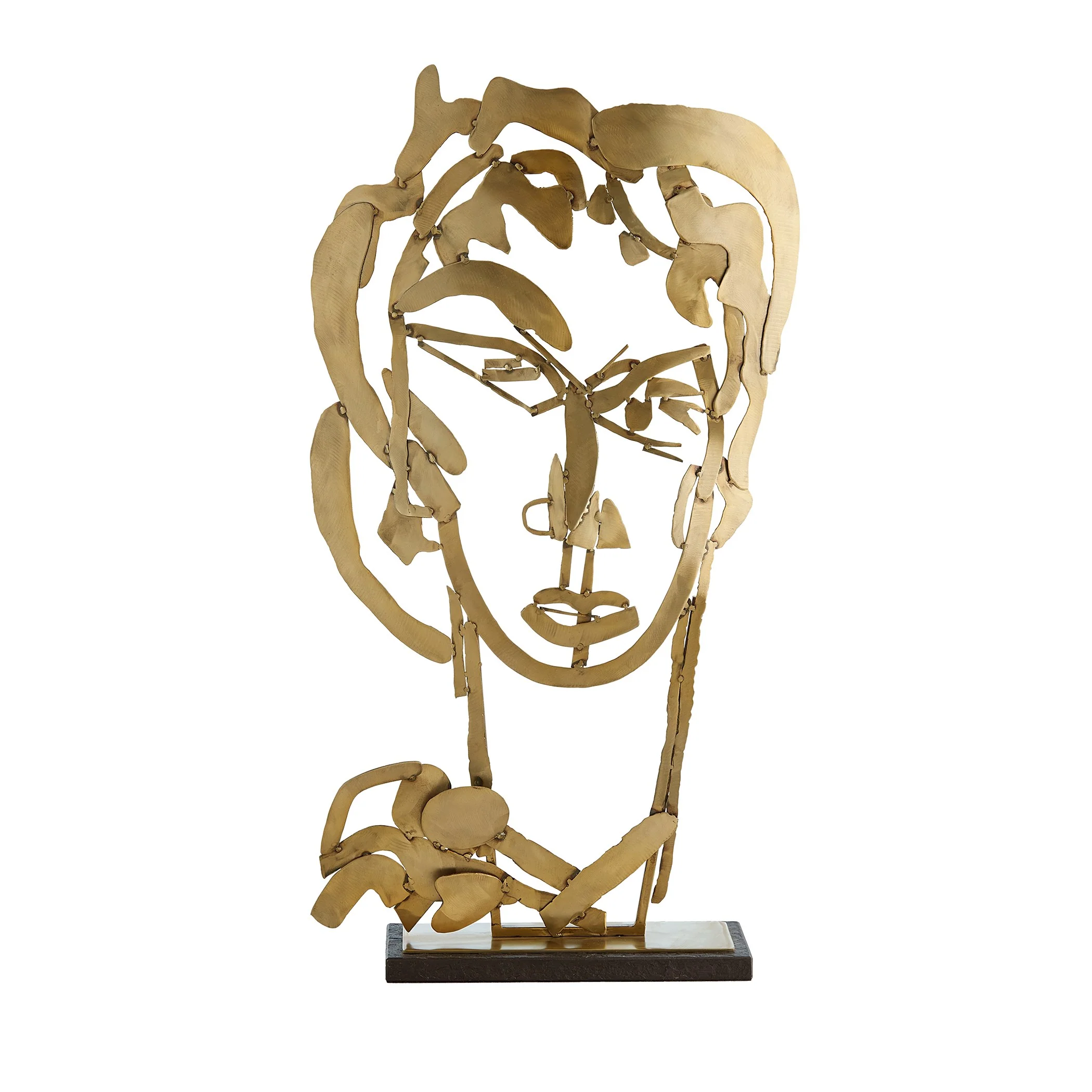 Global Views Hero Sculpture Brass - Image 7