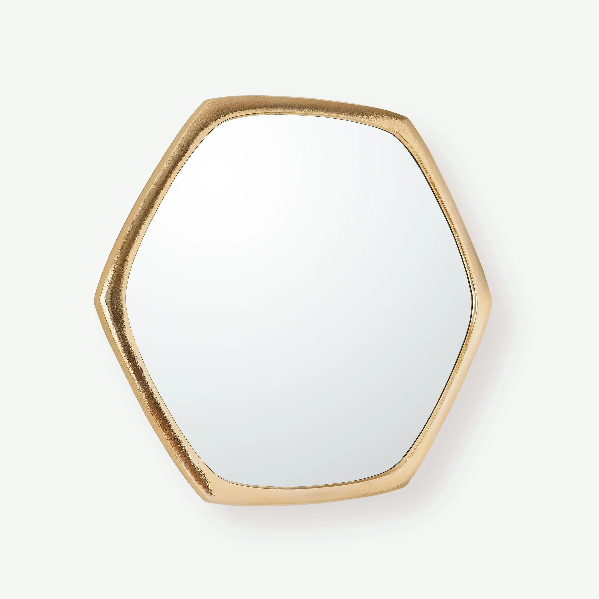 Global Views Hexagon Mirror-Gold - Image 4