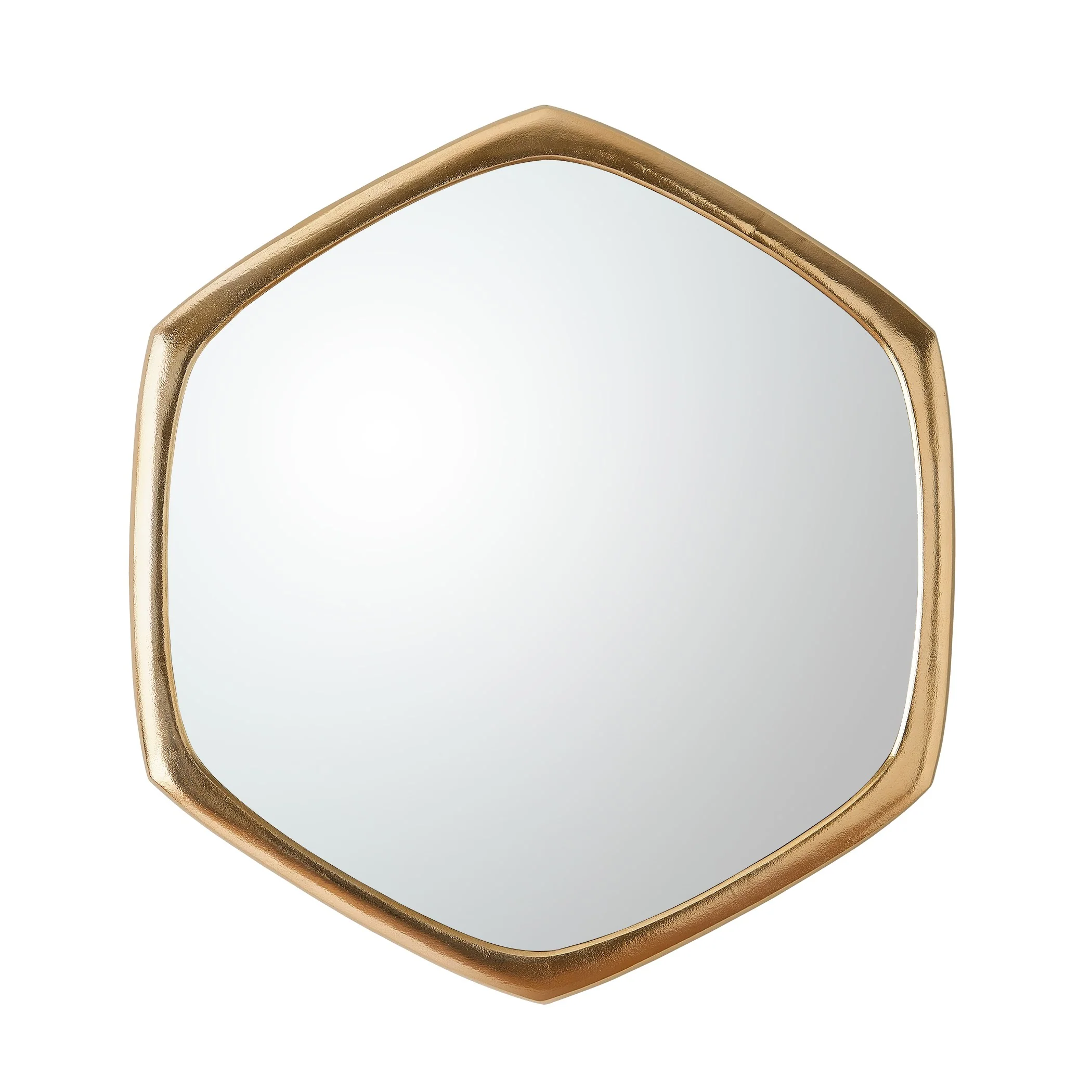 Global Views Hexagon Mirror-Gold - Image 9