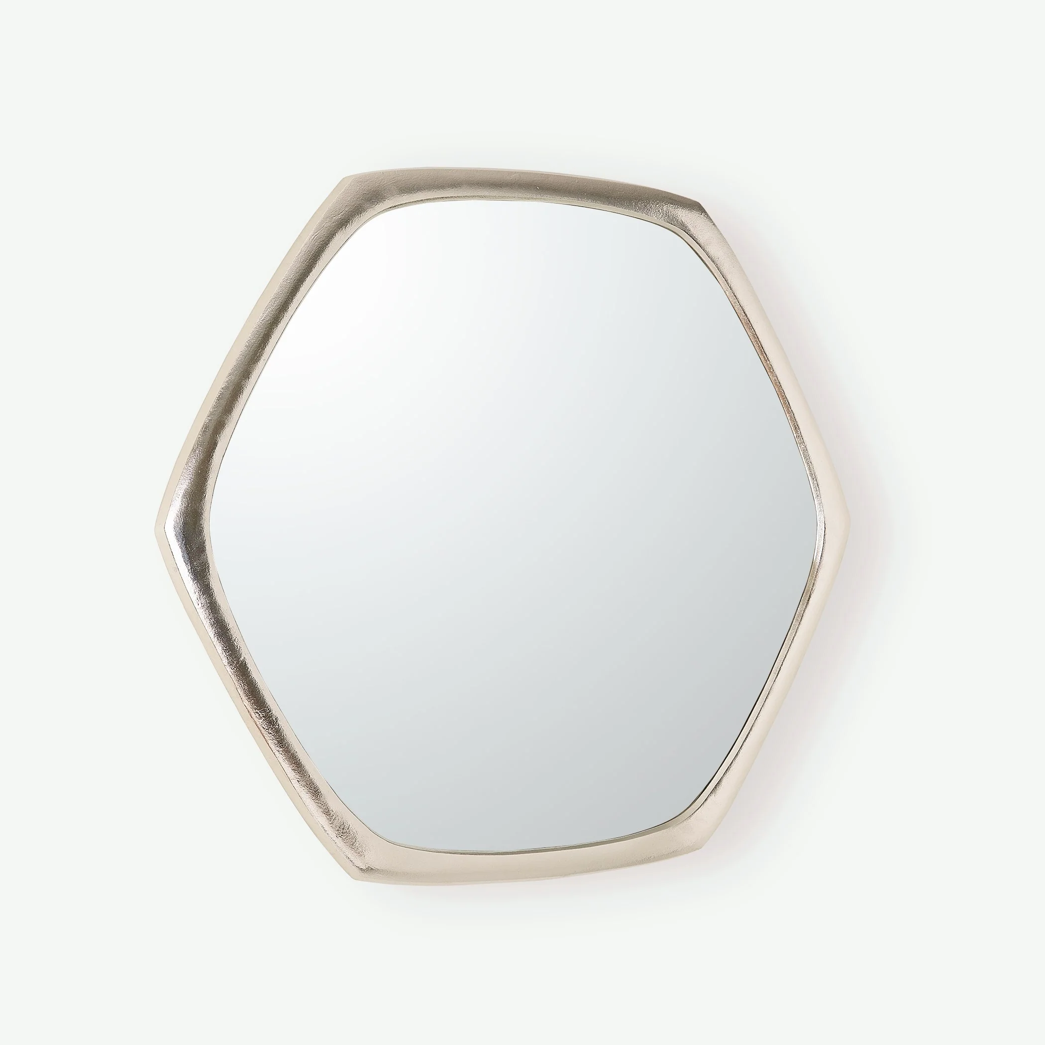 Global Views Hexagon Mirror Nickel - Image 2
