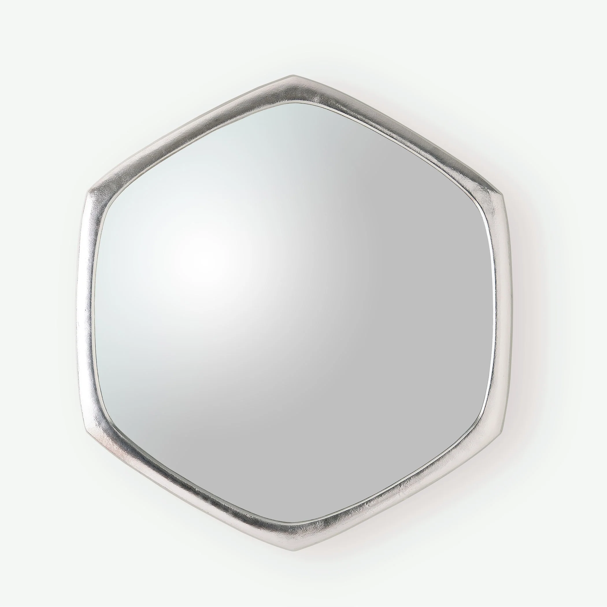 Global Views Hexagon Mirror Nickel - Image 3