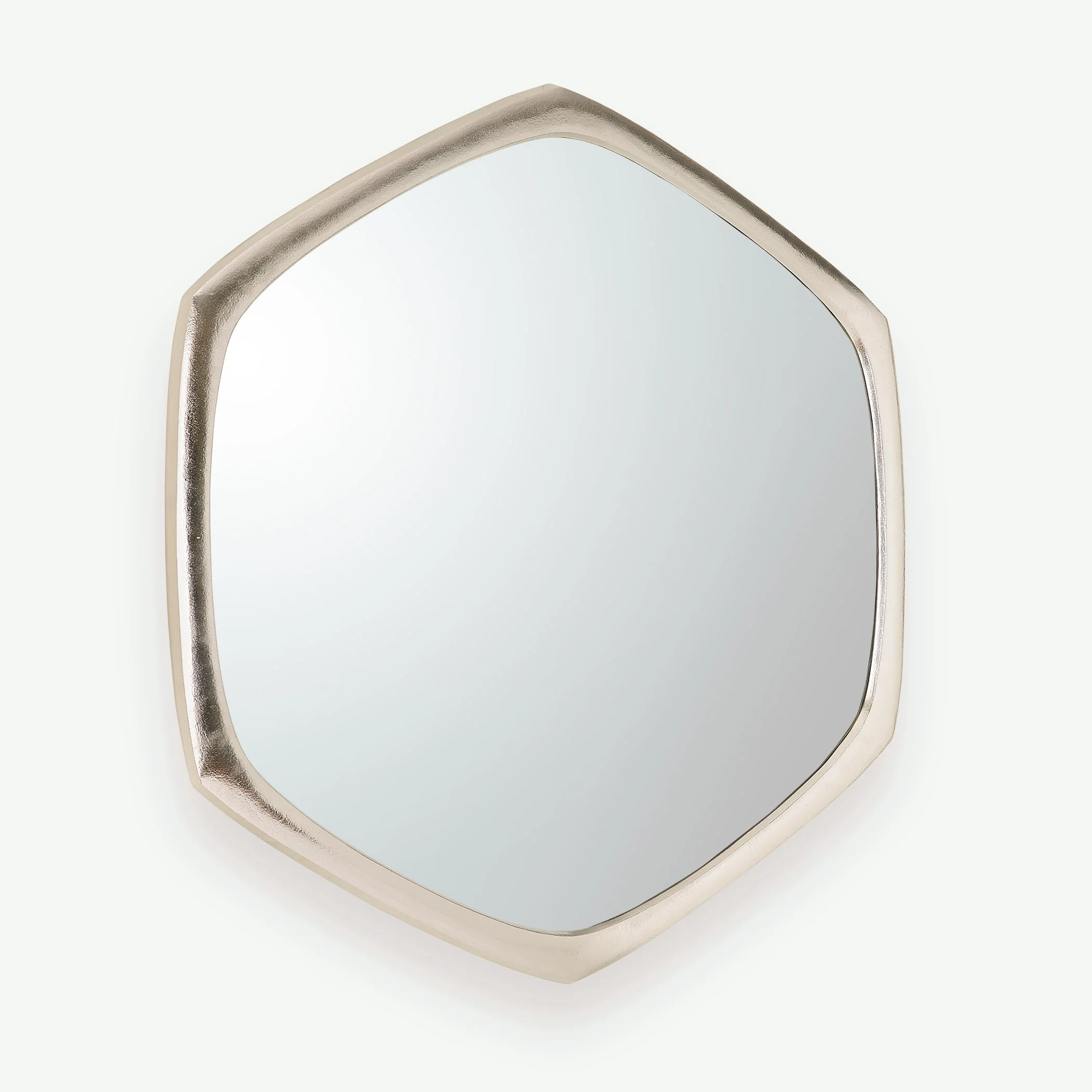 Global Views Hexagon Mirror Nickel - Image 4