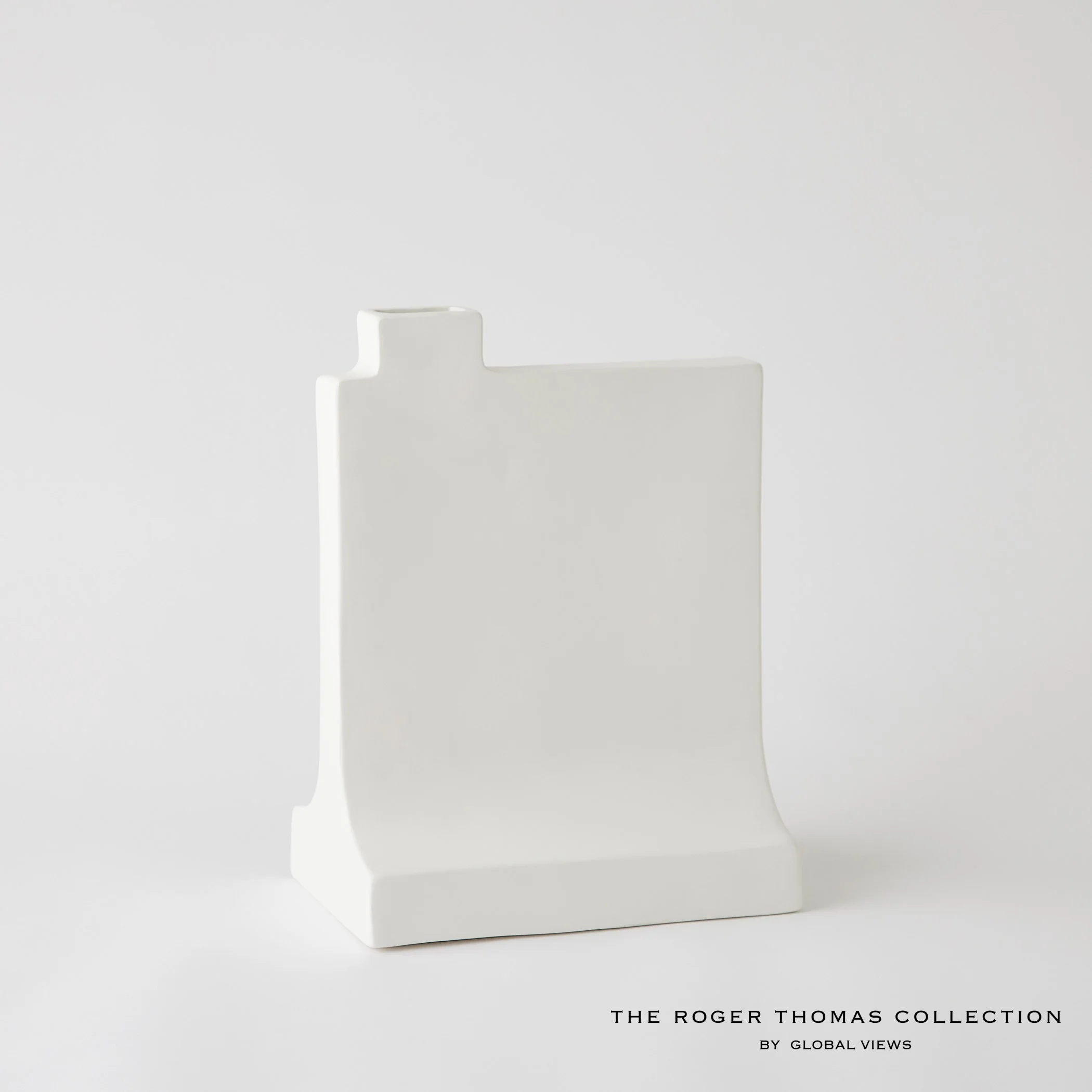 Global Views Icon Vase Matte White - Image 2