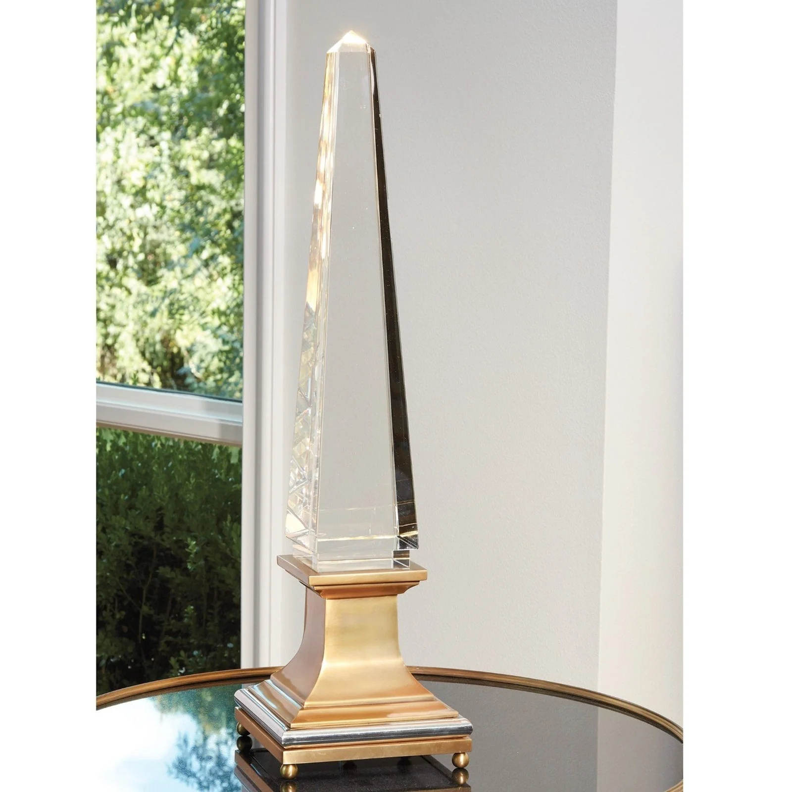 Global Views Illuminated Crystal Obelisk - Image 2